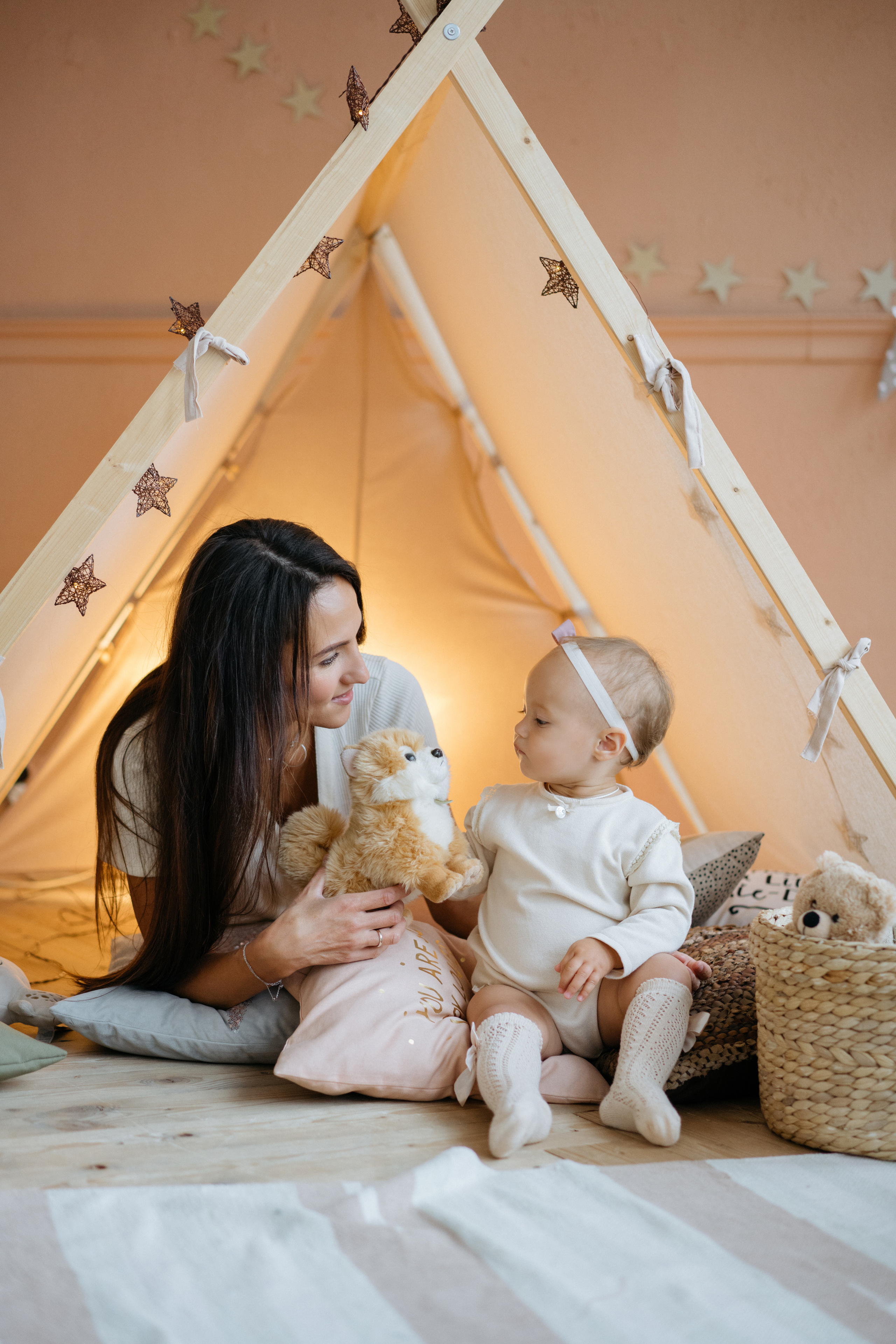 Фотосессия в белой студии, годик девочке. Свадебный и семейный фотограф в Калининграде Анастасия Гриценко