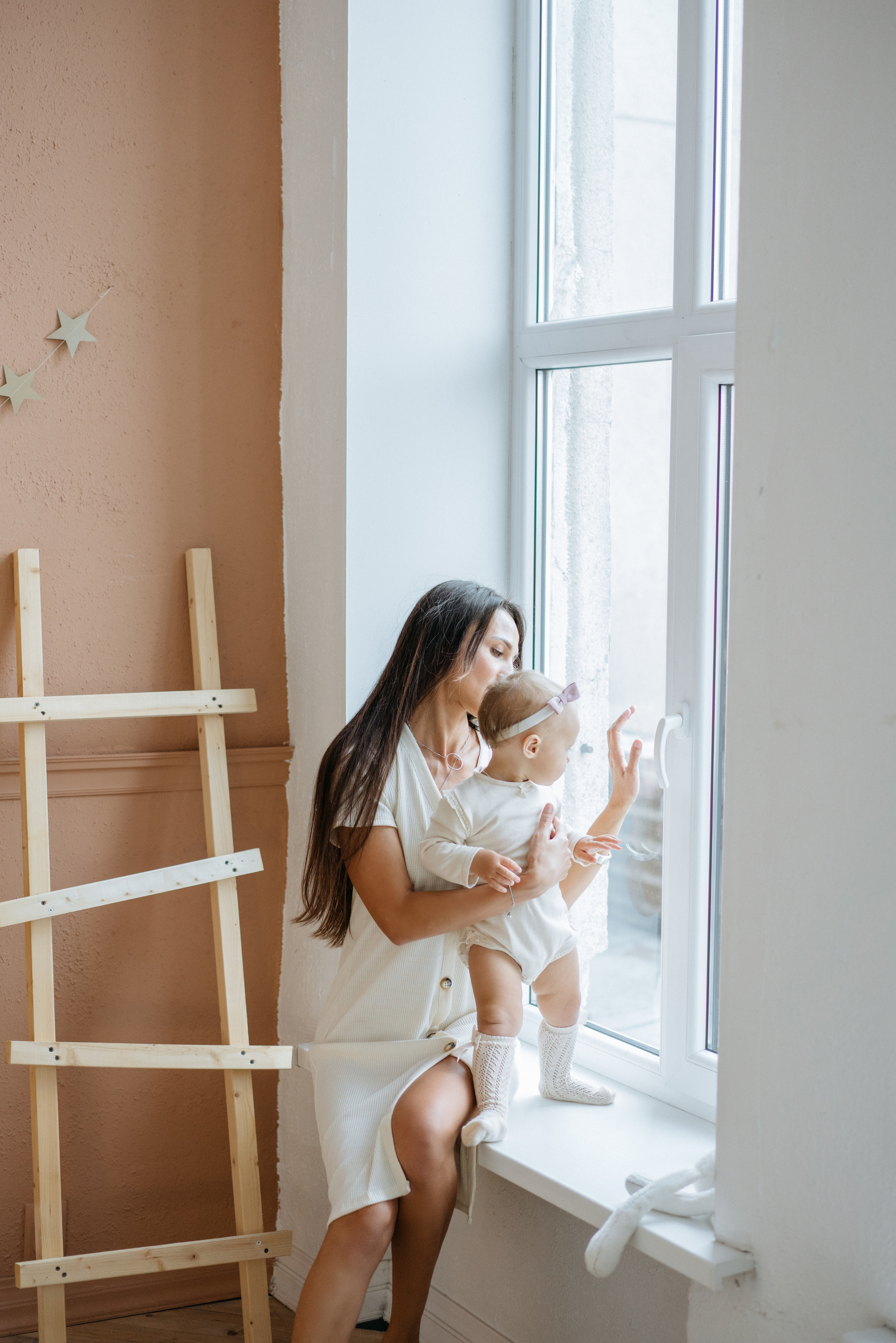 Фотосессия в белой студии, годик девочке. Свадебный и семейный фотограф в Калининграде Анастасия Гриценко