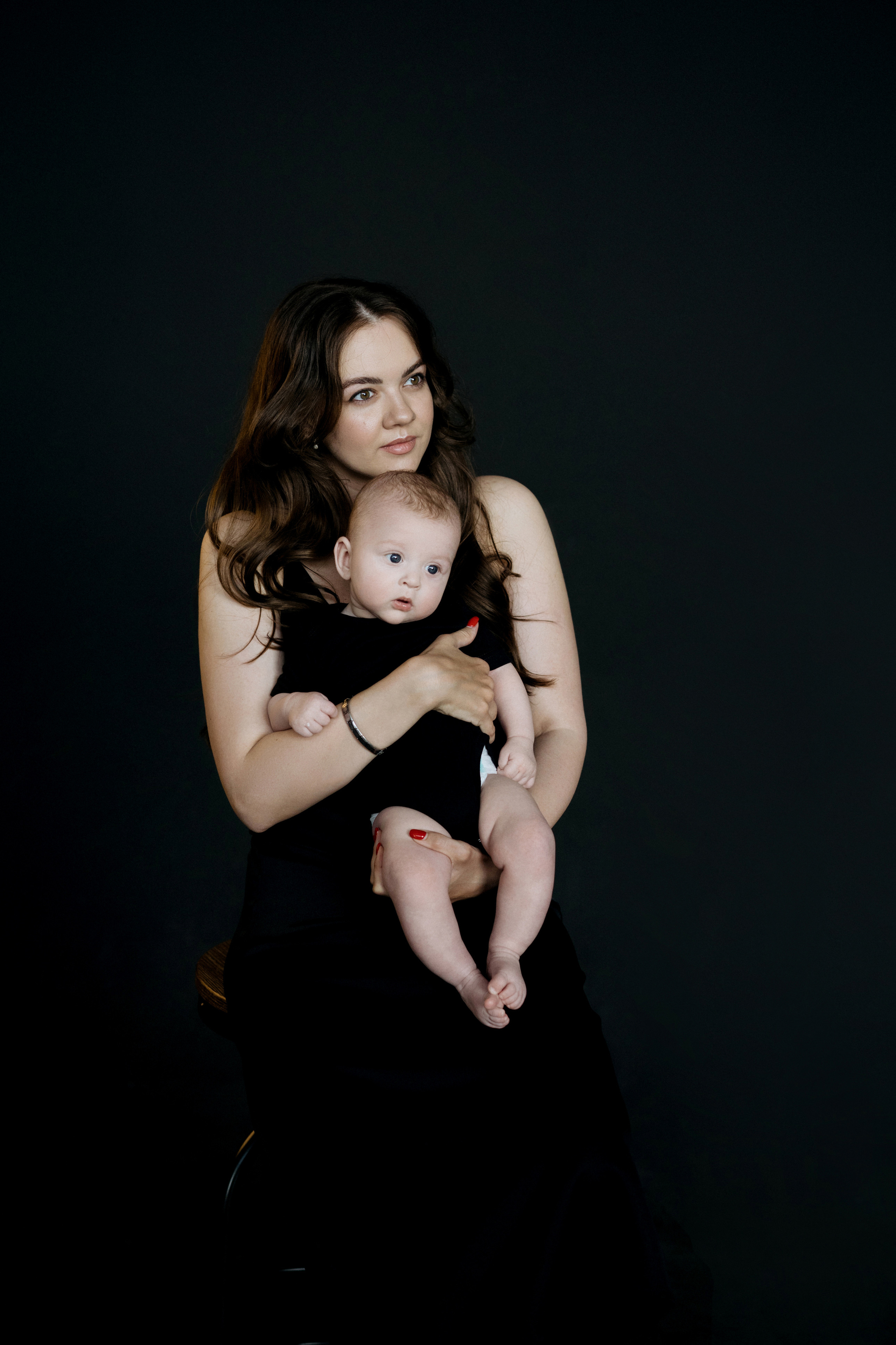 Семейная съемка в черной студии тотал Блэк. Свадебный и семейный фотограф в Калининграде Анастасия Гриценко