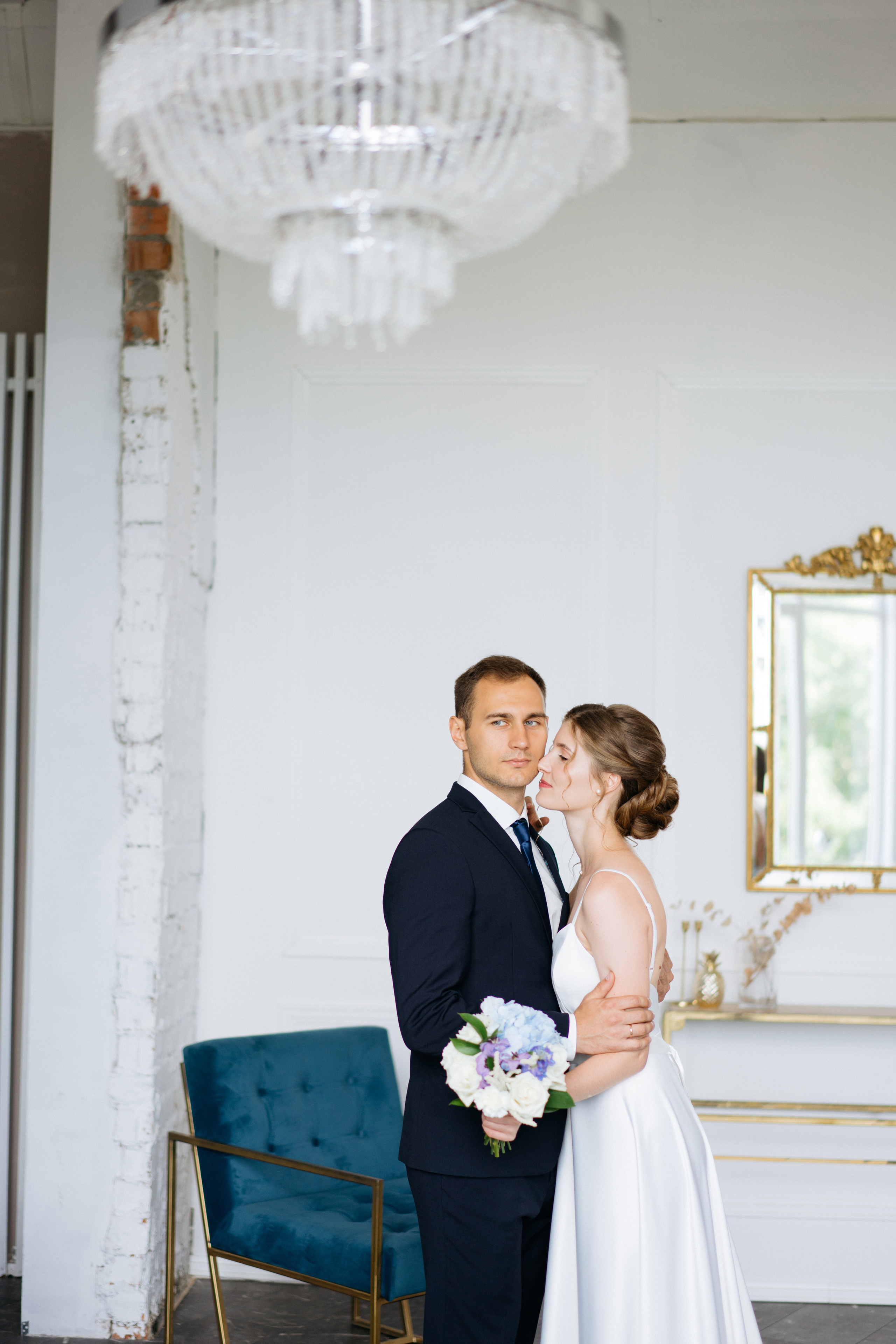 Свадебная фотосессия в фотостудии. Свадебный и семейный фотограф в Калининграде Анастасия Гриценко