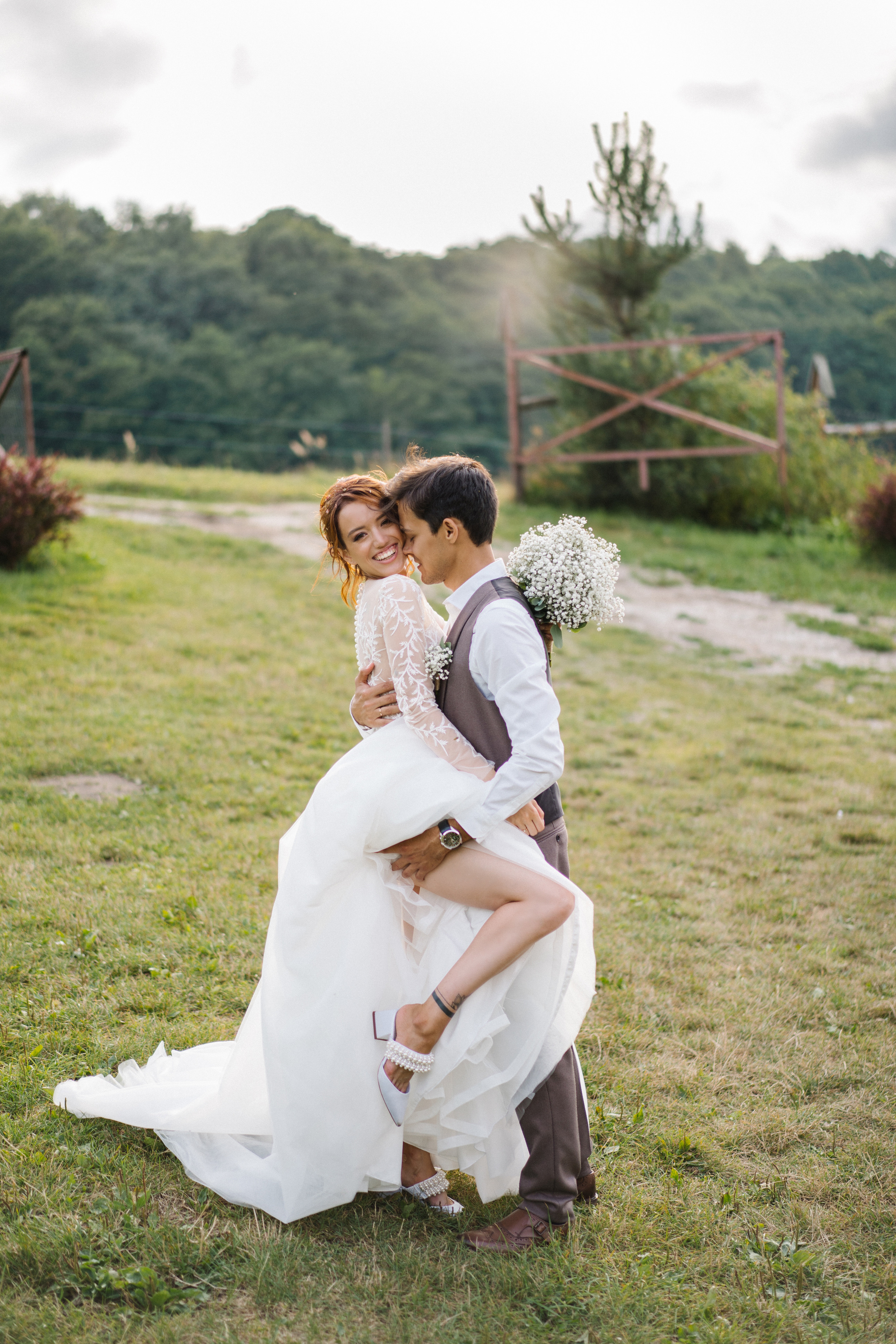 Свадебная съемка гостевая усадьба. Свадебный и семейный фотограф в Калининграде Анастасия Гриценко