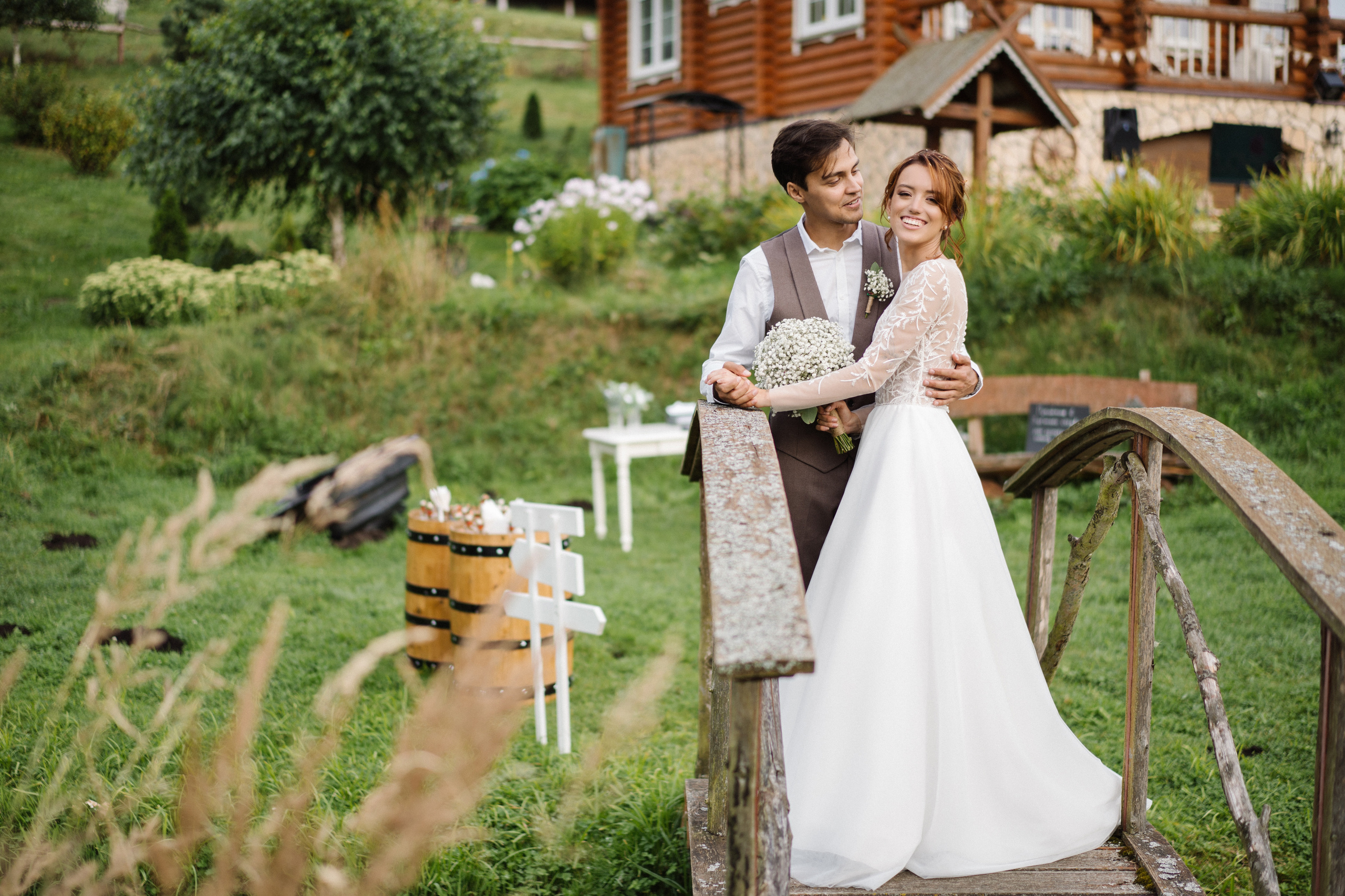 Свадебная съемка гостевая усадьба. Свадебный и семейный фотограф в Калининграде Анастасия Гриценко