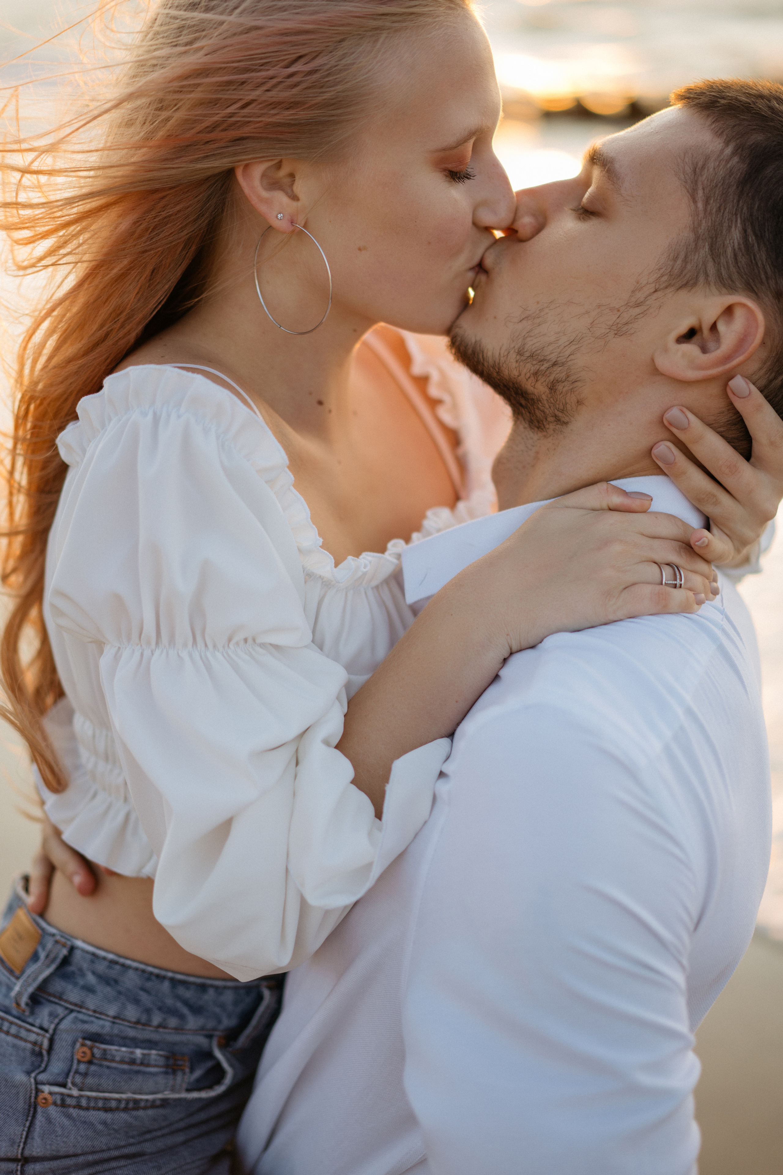 Лавстори на закате на море. Свадебный и семейный фотограф в Калининграде Анастасия Гриценко