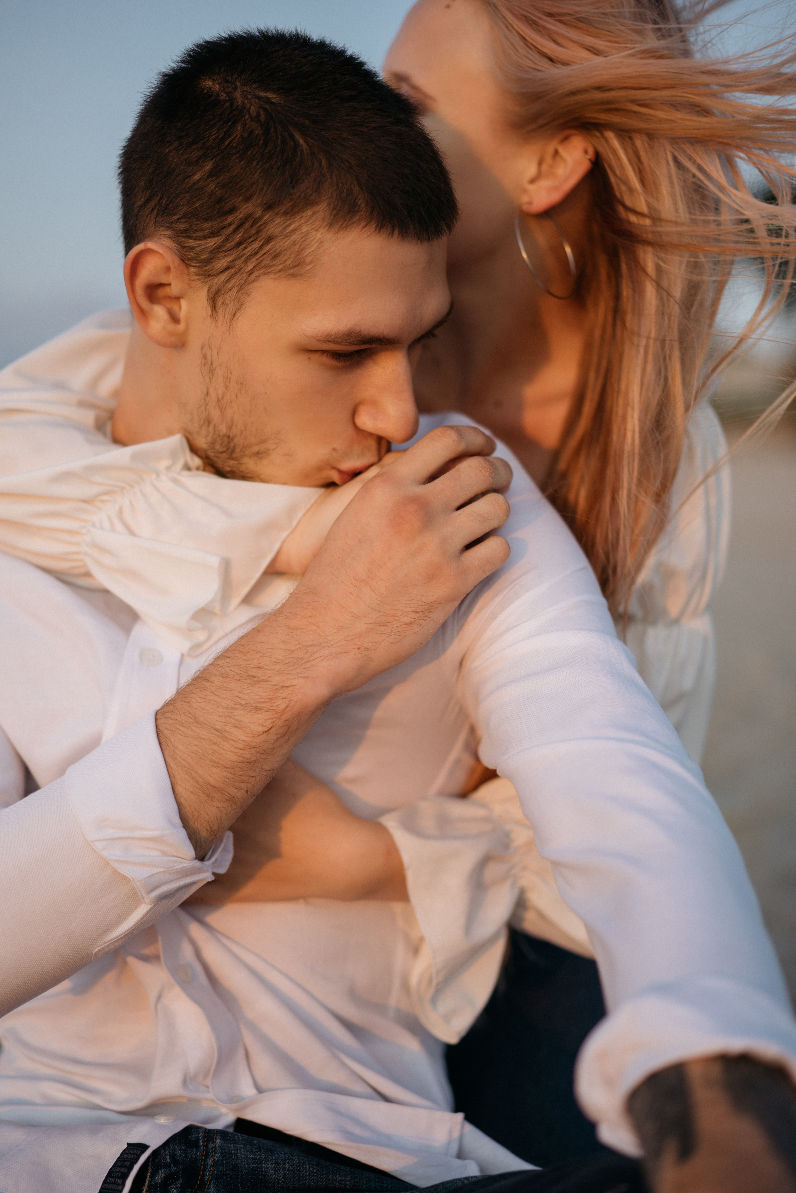 Лавстори на закате на море. Свадебный и семейный фотограф в Калининграде Анастасия Гриценко