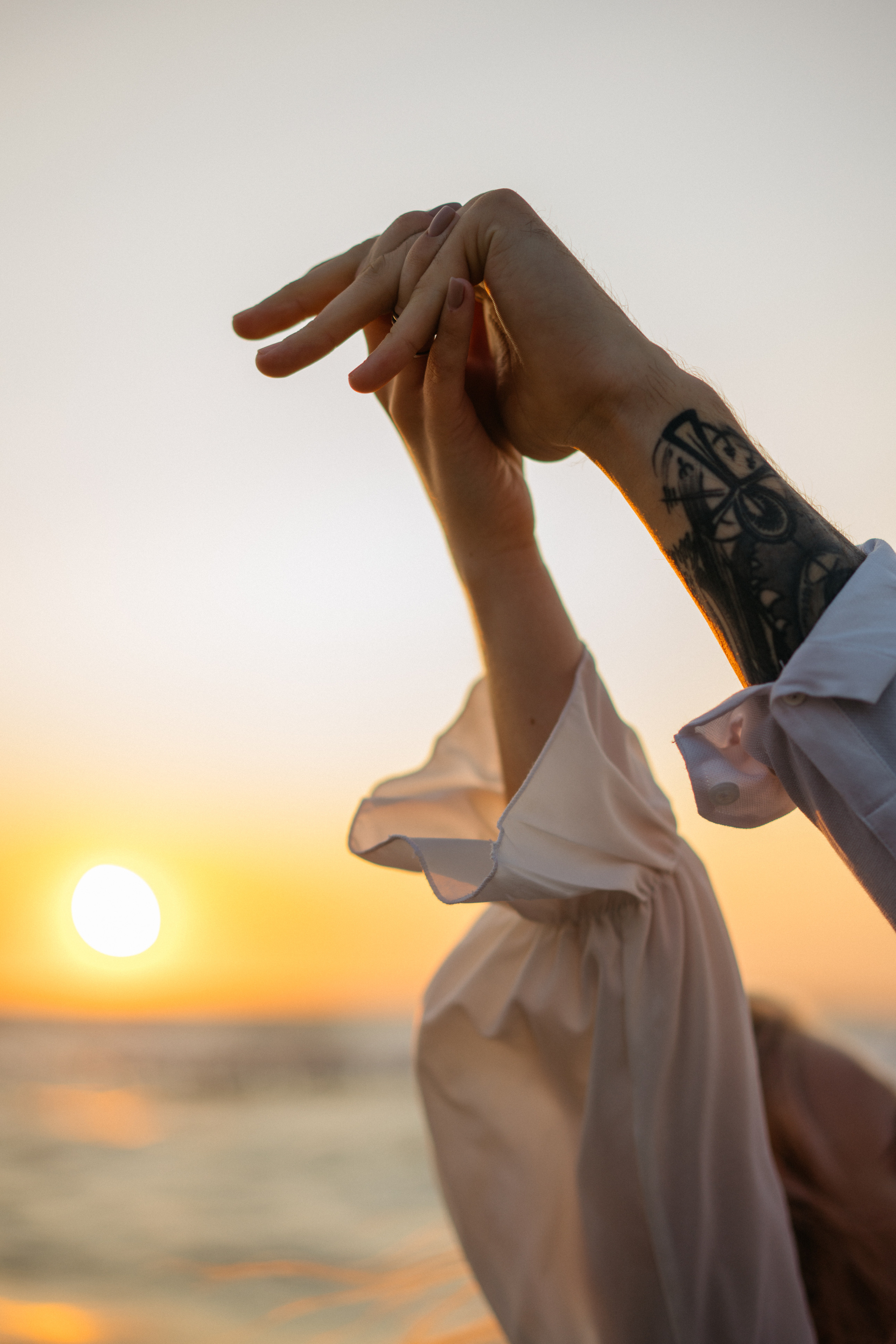 Лавстори на закате на море. Свадебный и семейный фотограф в Калининграде Анастасия Гриценко