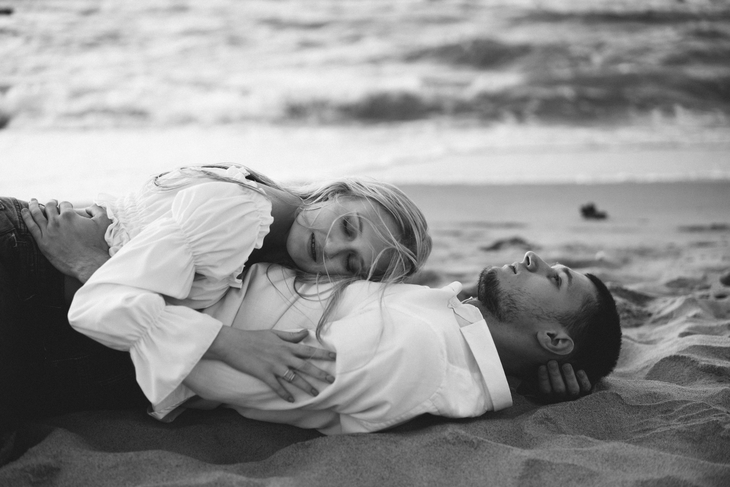 Лавстори на закате на море. Свадебный и семейный фотограф в Калининграде Анастасия Гриценко