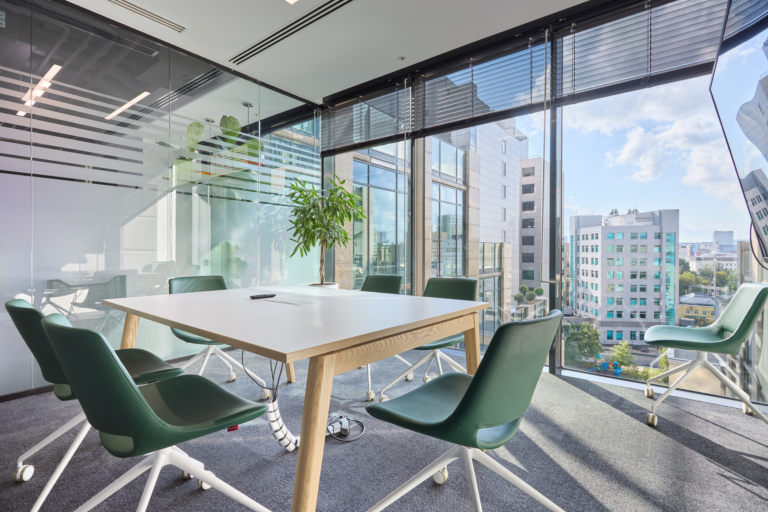Modern style office meeting room interior - photographer Andrey Dunin