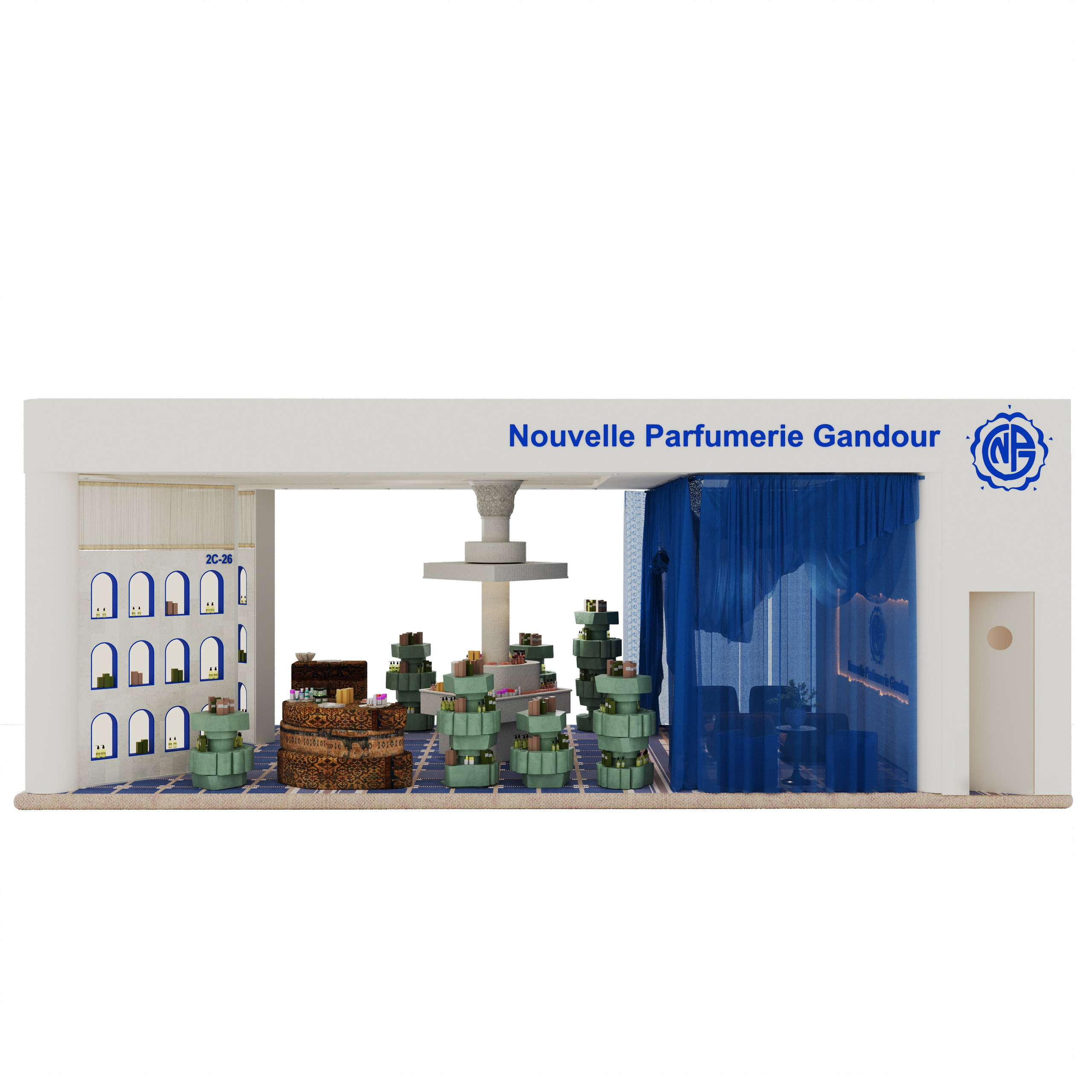 Стенд Dubai BeautyWorld. Дизайнер интерьера в Москве Екатерина Шаймердинова