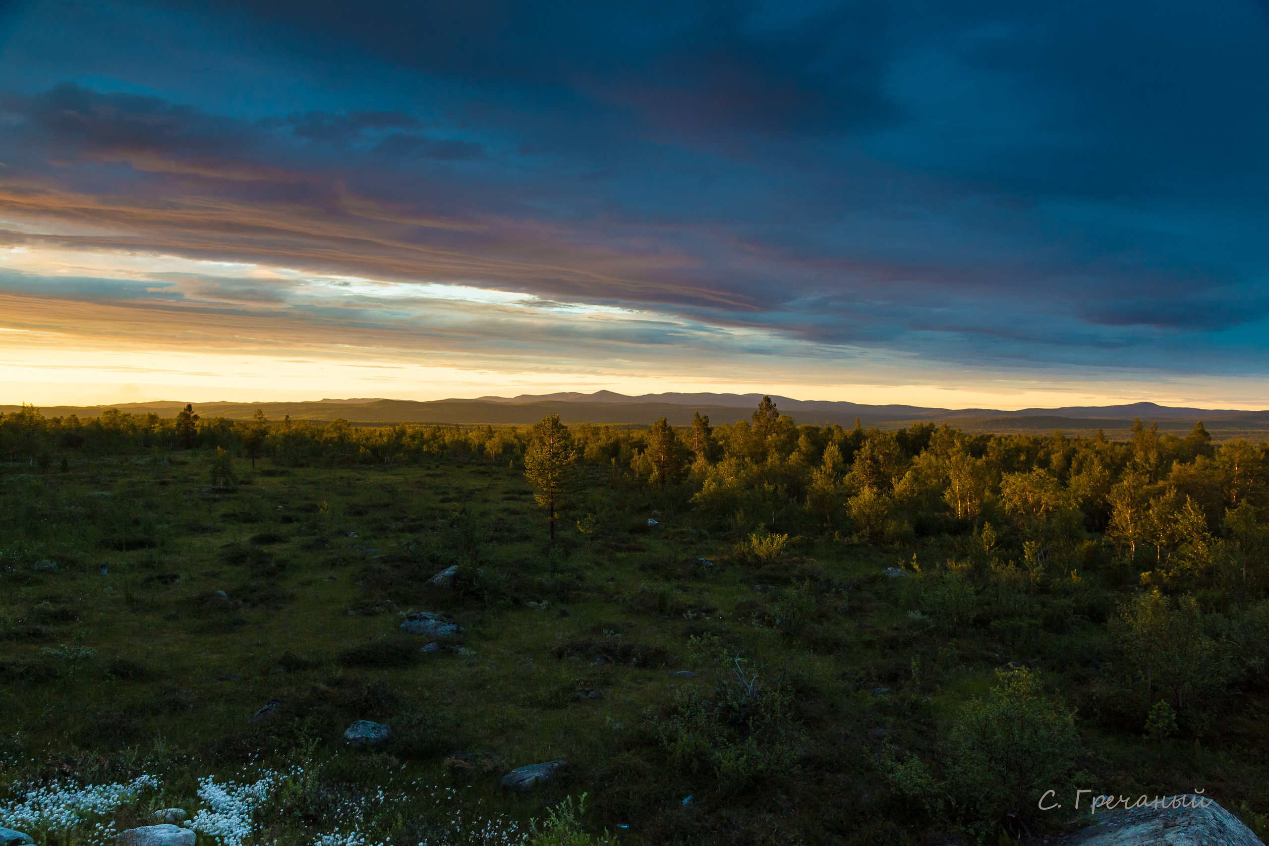 Солнечные ночи Крайнего Севера. Пейзажи Крайнего Севера. Баренцево море, Рыбачий, Средний, Немецкий