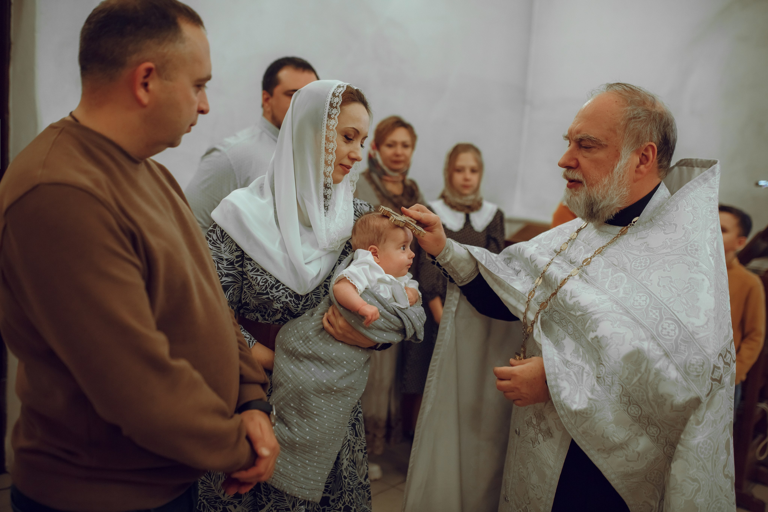Крещение Дарьи. Фотограф на Крещение, семейный фотограф в Москве