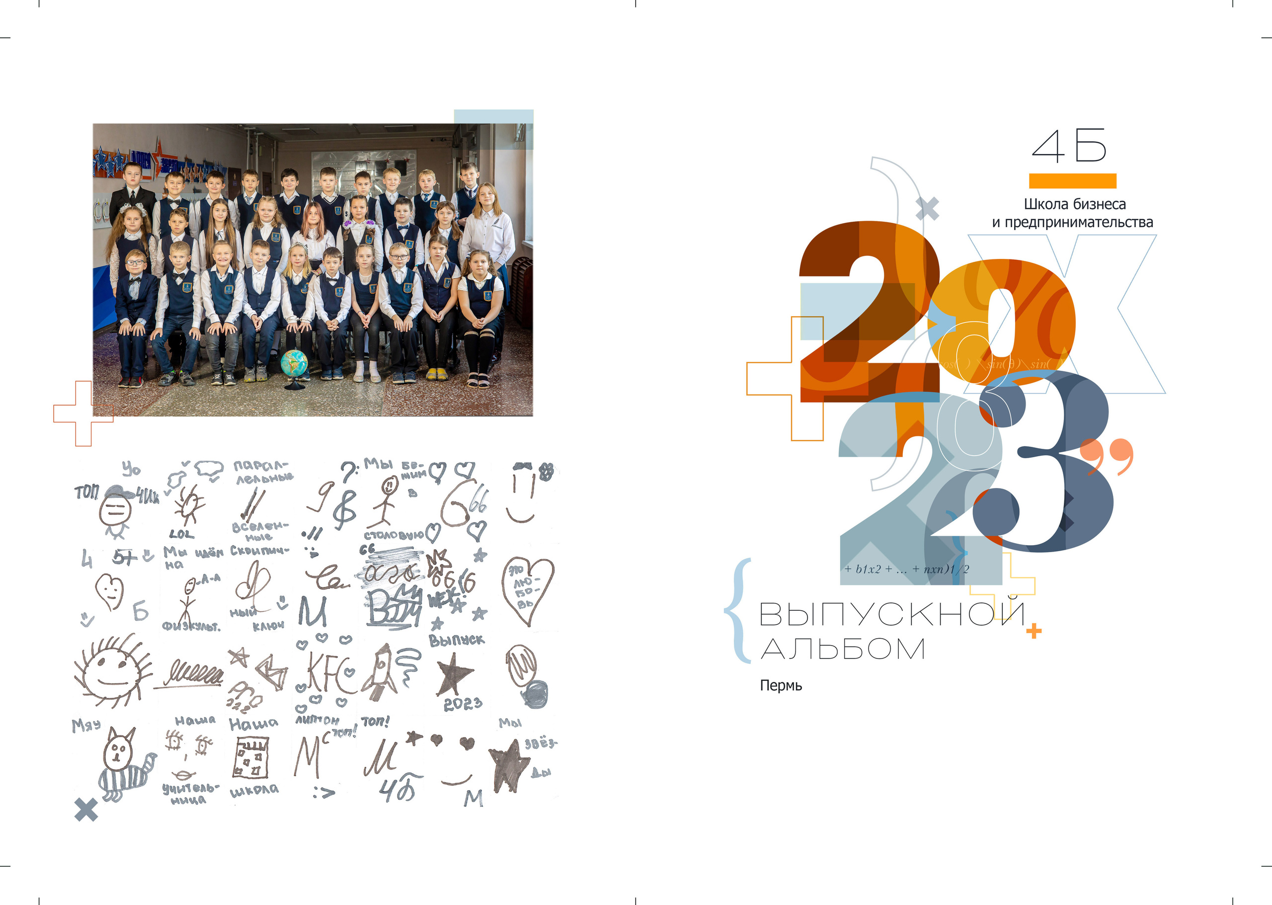 Фотокнига от 7 разворотов 20*30 см. Семейный фотограф в Перми Ольга Гилева. Выпускные альбомы