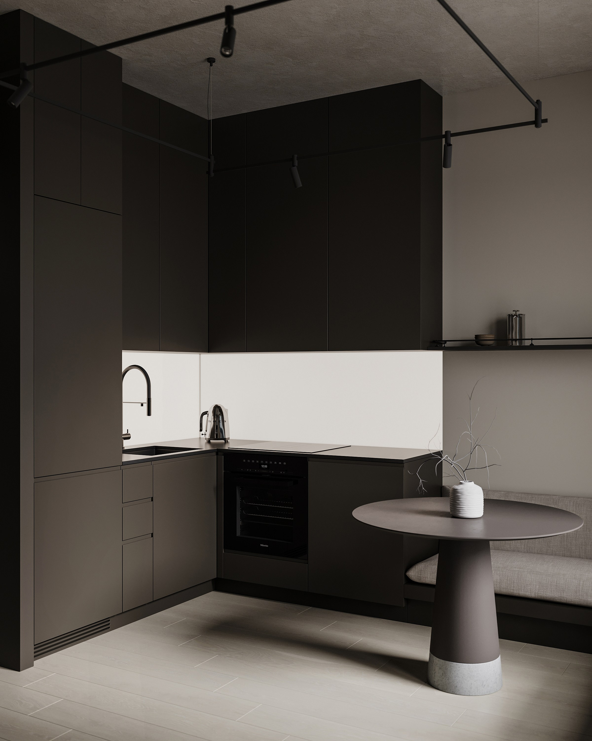 Прихожая + кухня-гостиная + спальня. Ronirosse