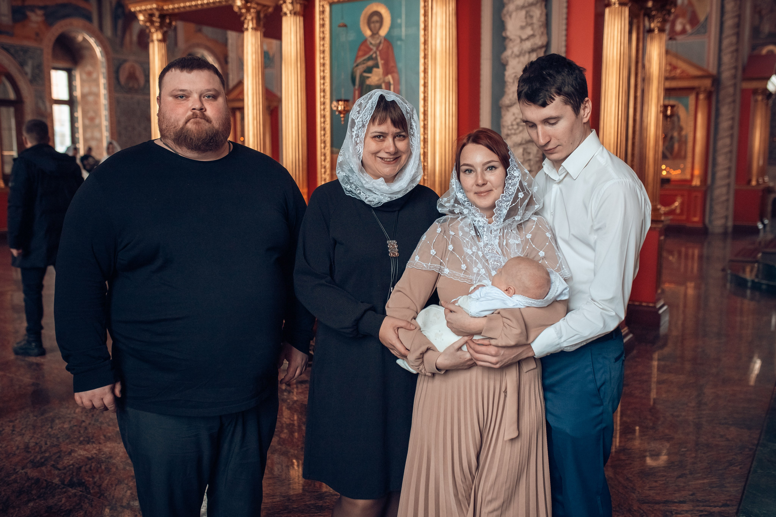 Крещение Ивана в храме Георгия Всеволодовича. Екатерина Крапивина фотограф церковных Таинств в Нижний Новгороде