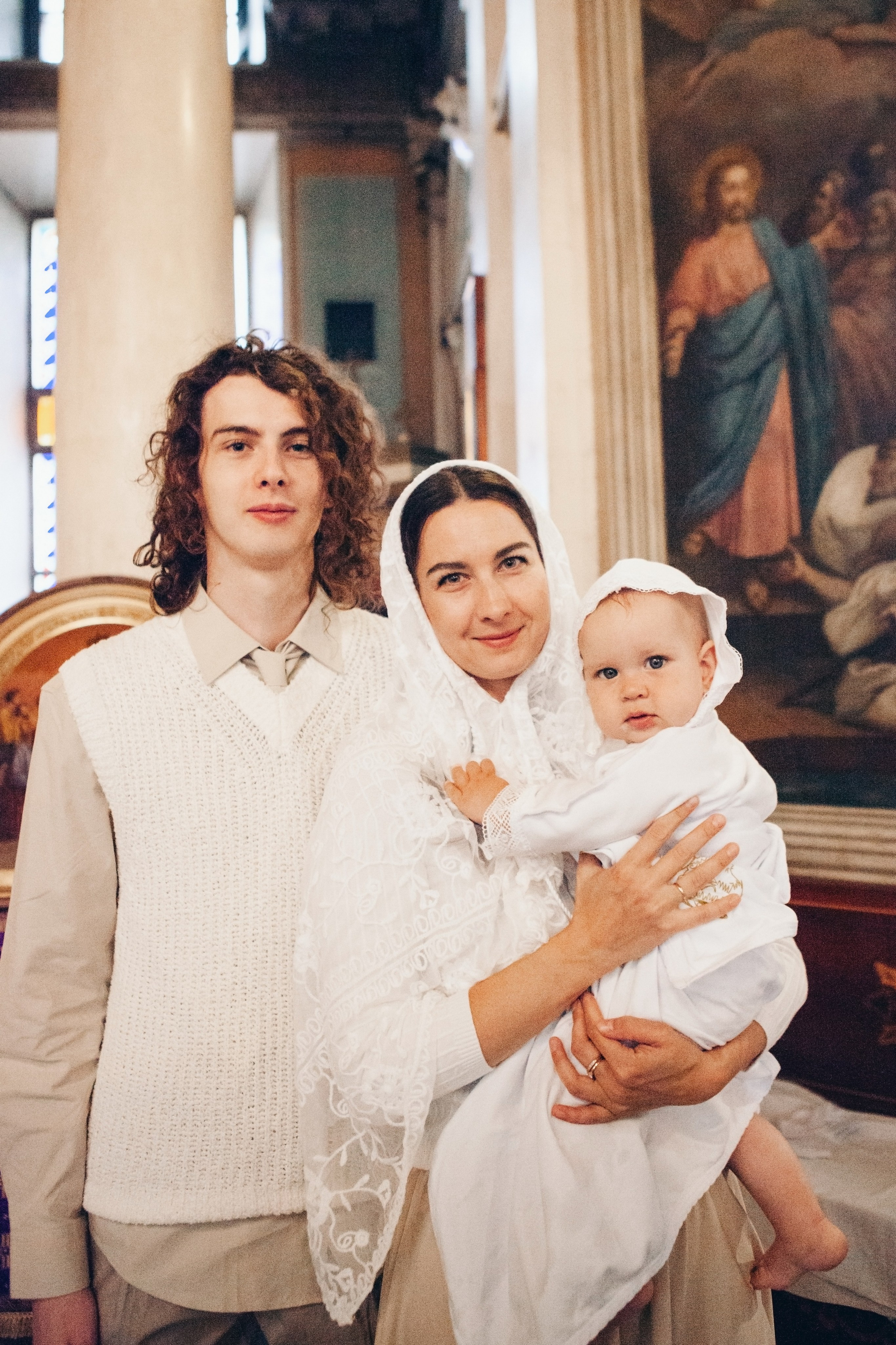 Крещение ребенка в церкви. Фотограф Ольга Ефремова