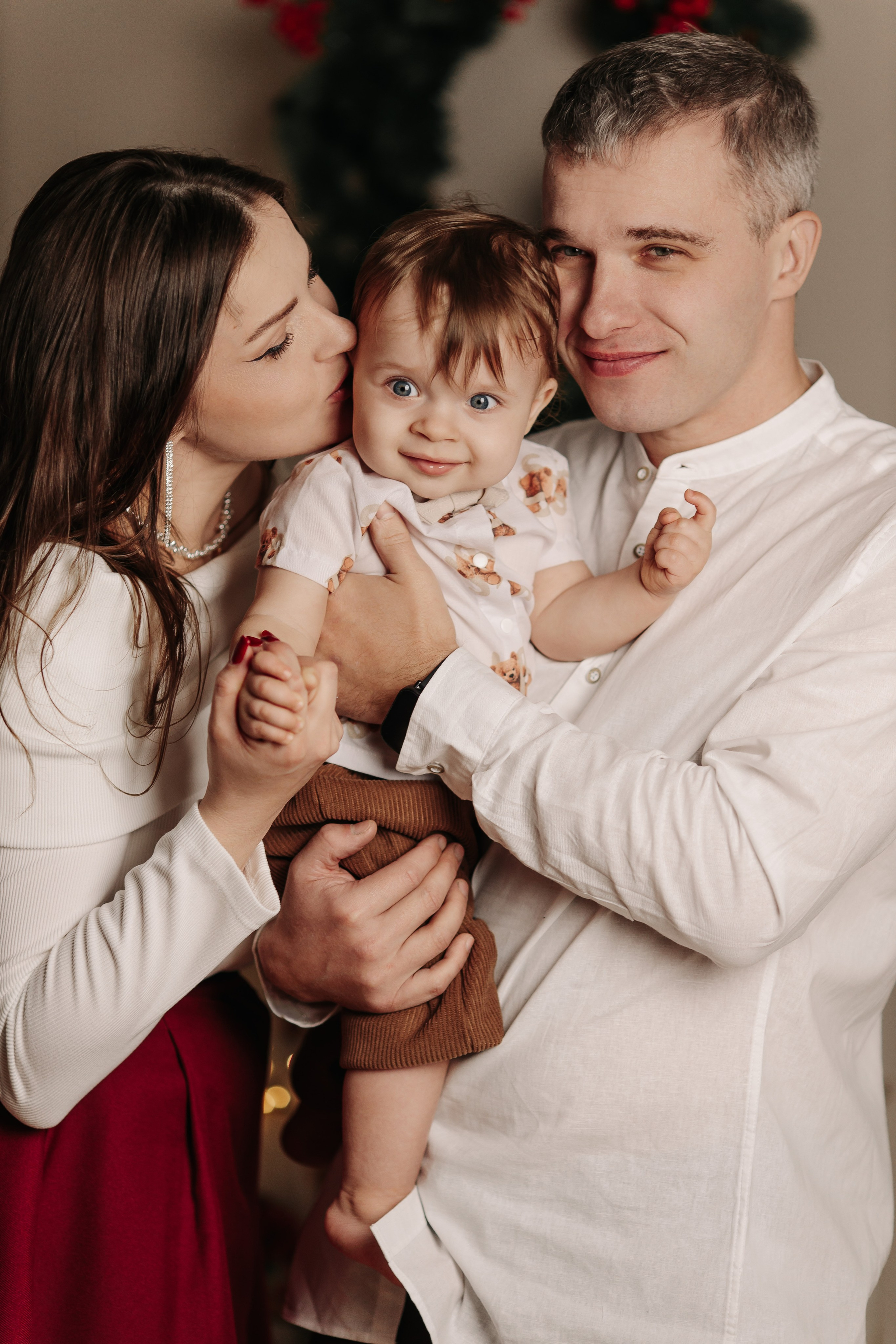 Александра и её семья, новогоднее). Семейный и детский фотограф в Пскове и Санкт-Петербурге Яна Калинина