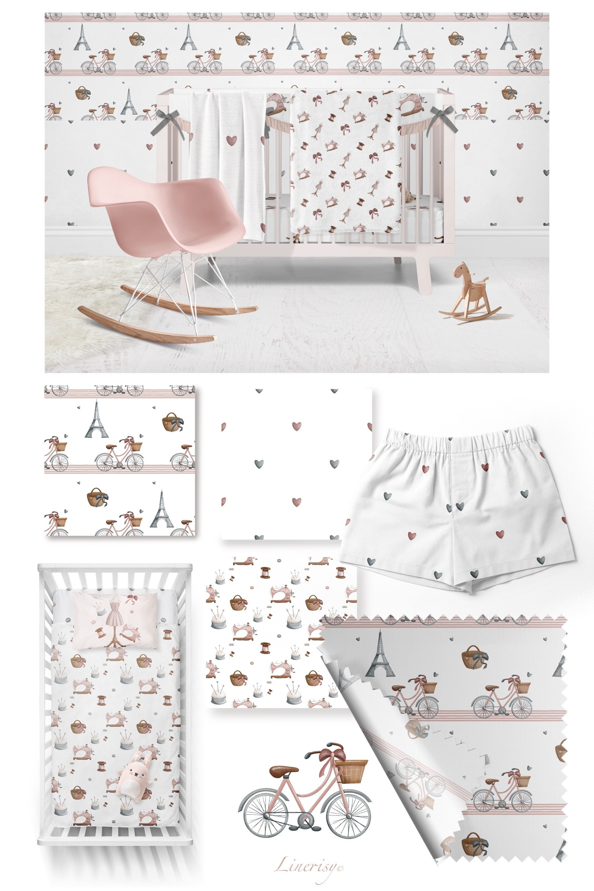 Бесшовные паттерны. Художник-иллюстратор Евгения Бекренёва