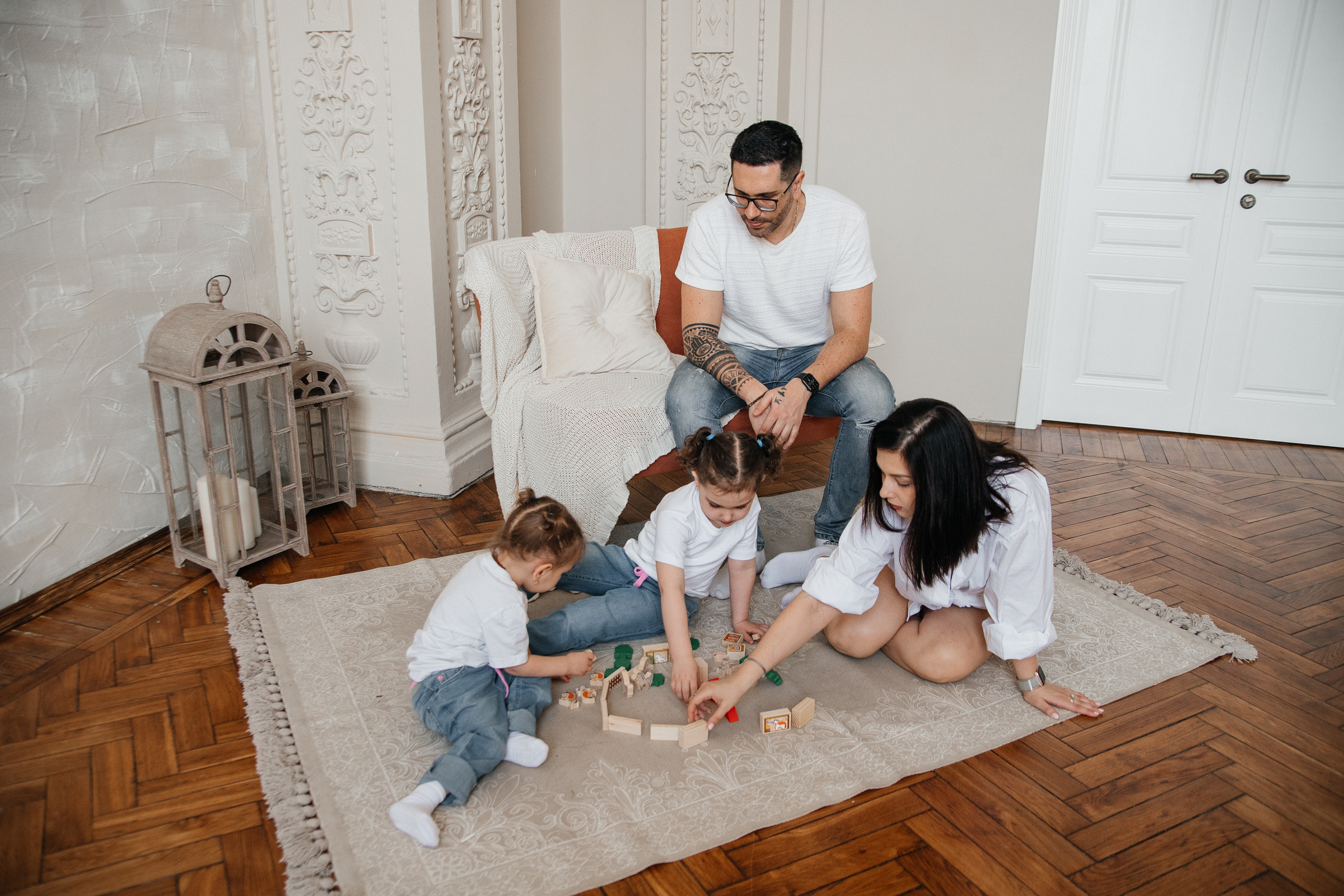 Саша и его любимые девочки. Свадебный и семейный фотограф в Воронеже Свиридова Евгения