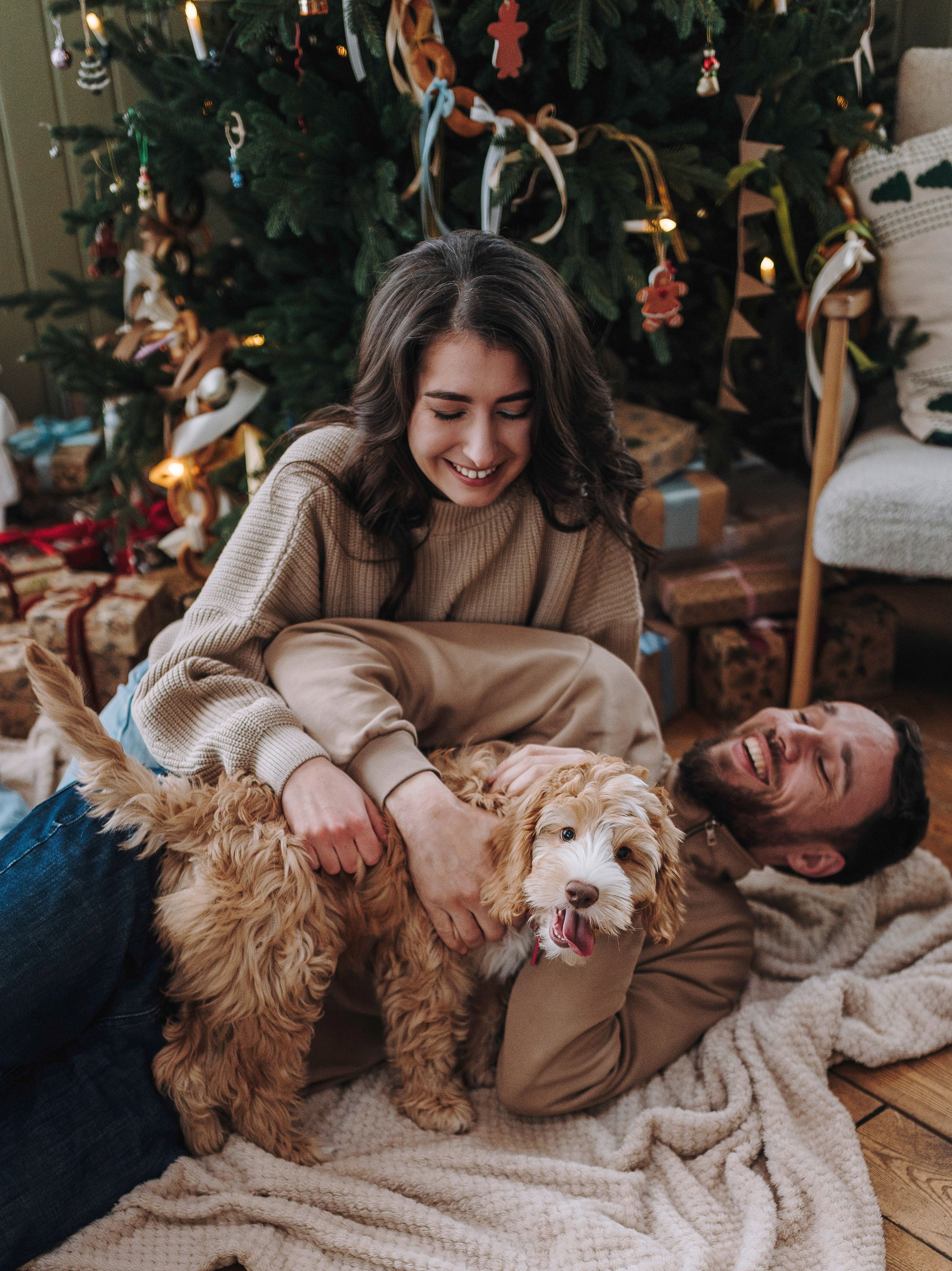 Мёрфи, Таня и Антон. Фотограф анималист в Спб недорого Олеся Майорова
