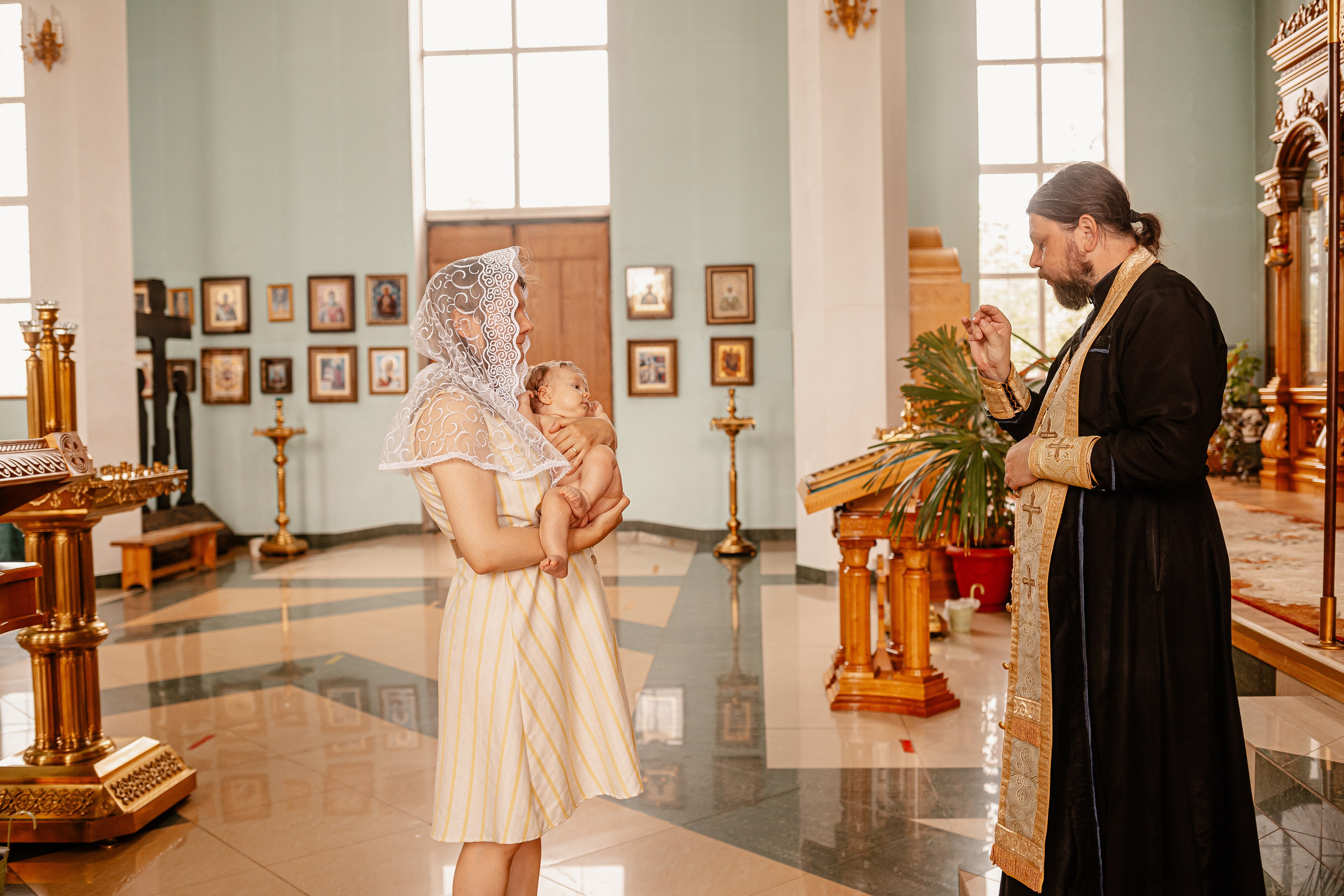Крещение в Кропоткине. Свадебный фотограф Кропоткин Краснодар