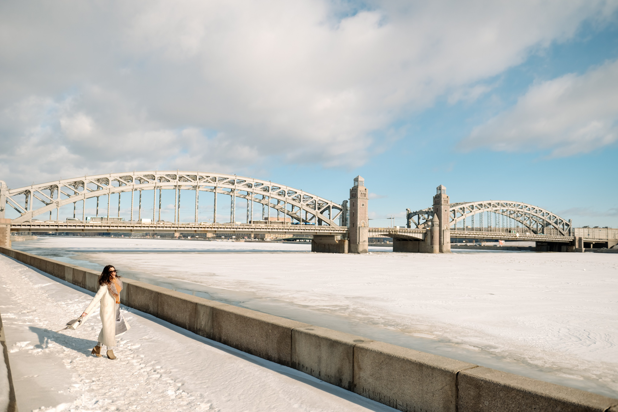 Большеохтинский мост. Свадебный и сеейный фотограф в Санкт-Петербурге Елена Худякова
