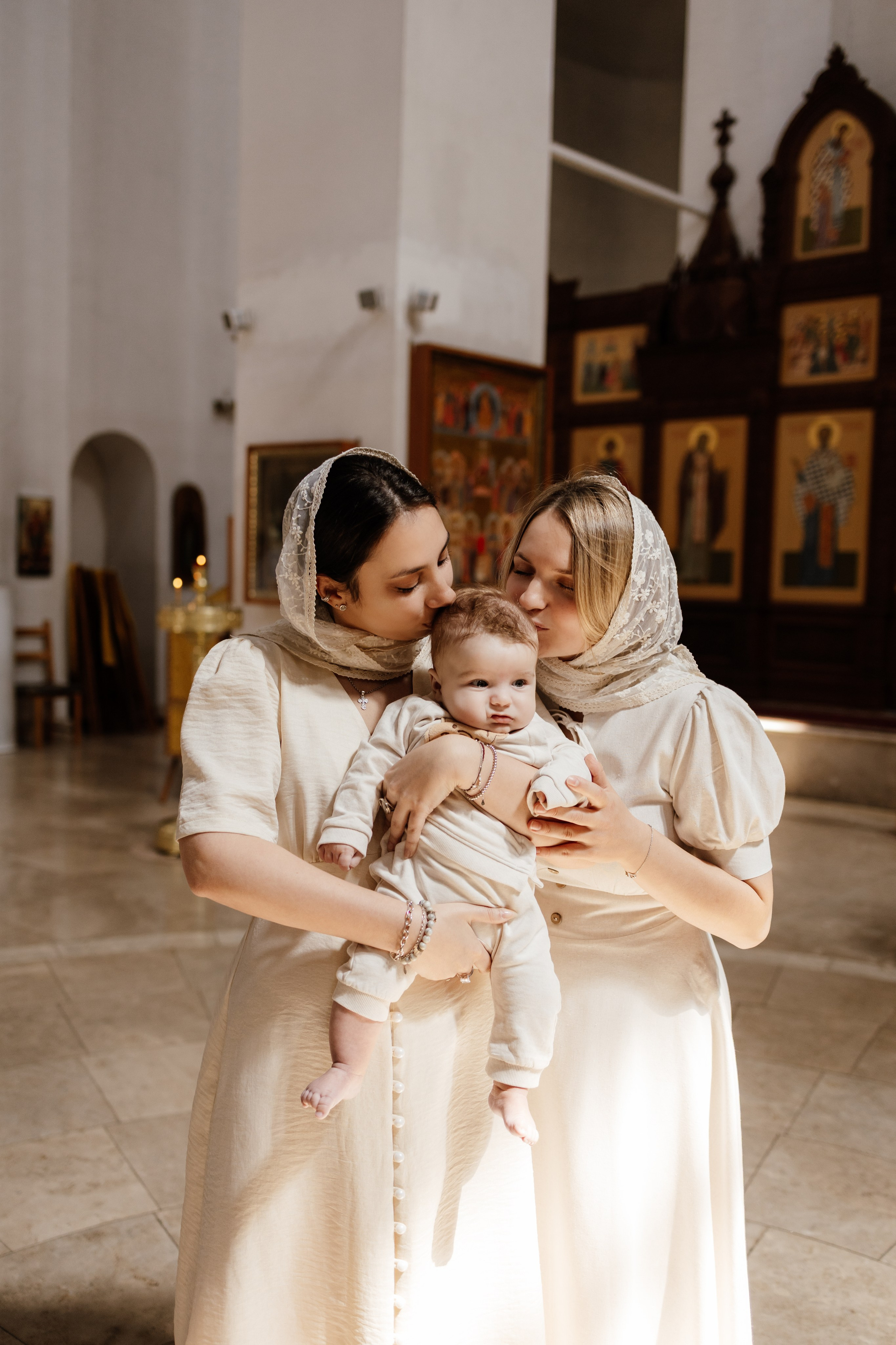 Таинство Крещения Саши. Фотограф новорождённых Newborn Москва
