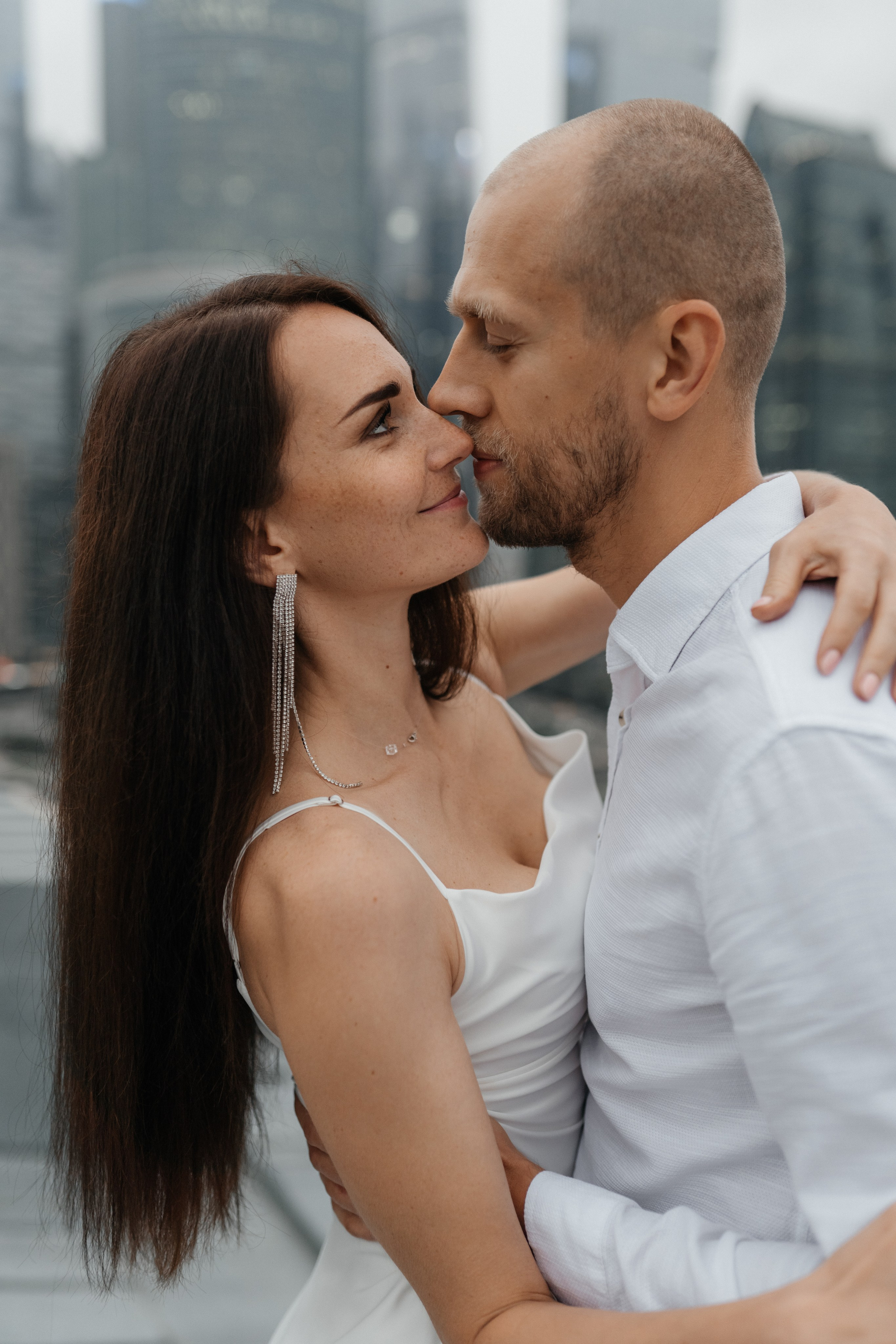 Свадебная прогулка «На крыше». Семейный и свадебный фотограф в Москве Виктория Махова