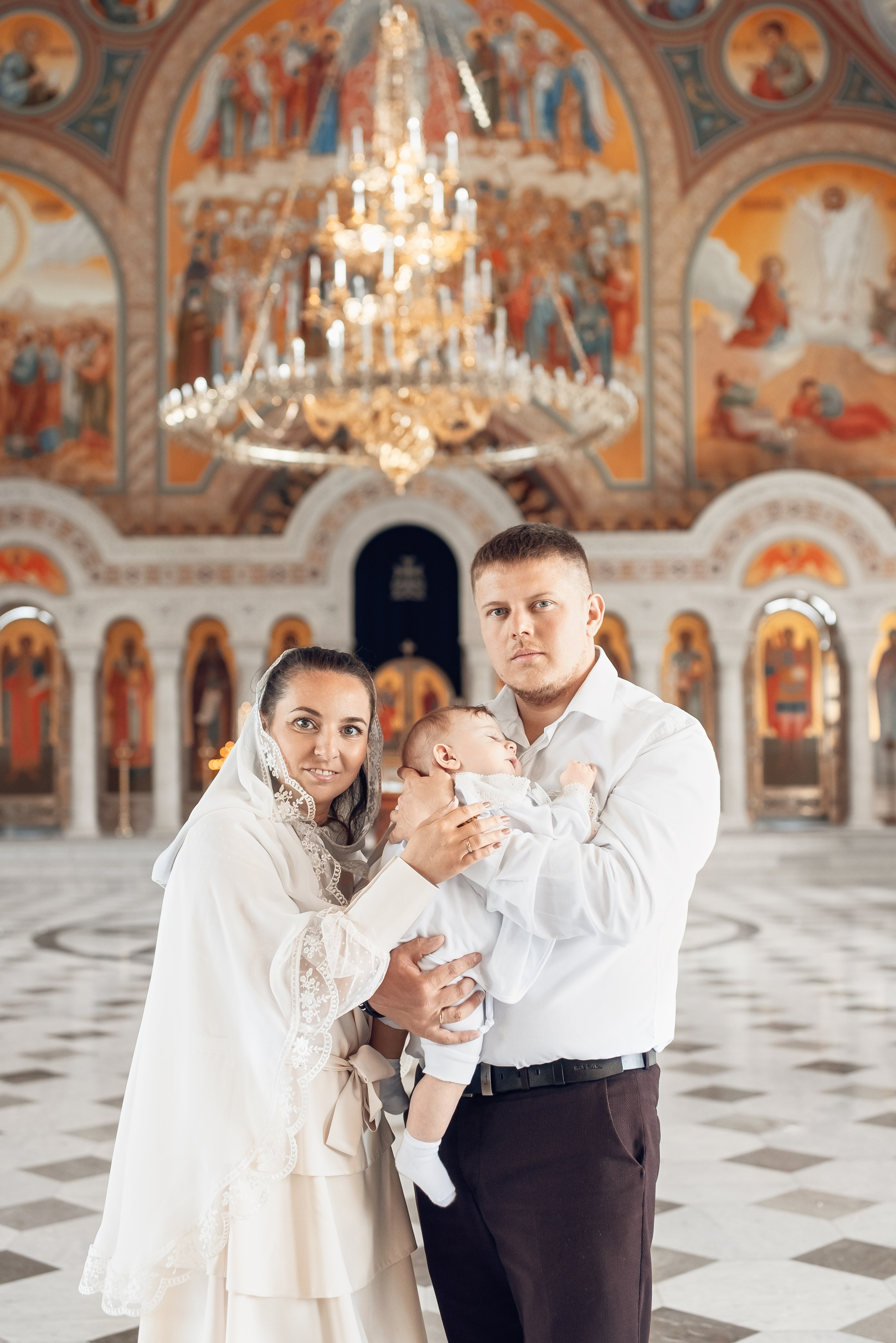 Храм Угрешского. Крещение на Вербное. Церковный фотограф на Таинство Крещения и Венчания в Оренбурге и Оренбургской области Екатерина Белкина