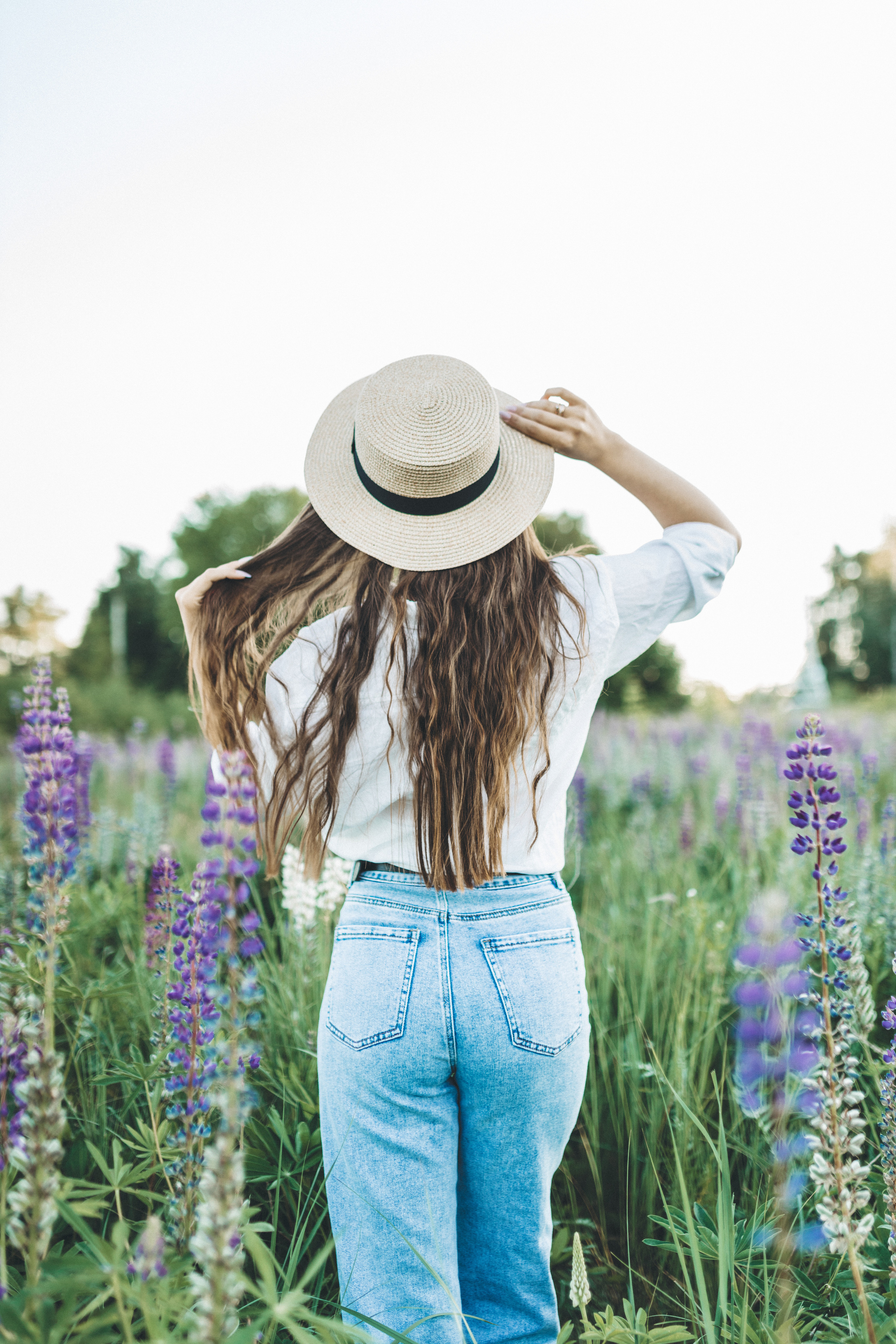 Прогулка по люпиновому полю с Лешей, Кристиной и Мишенькой. Мария Беседина. Фотография о любви