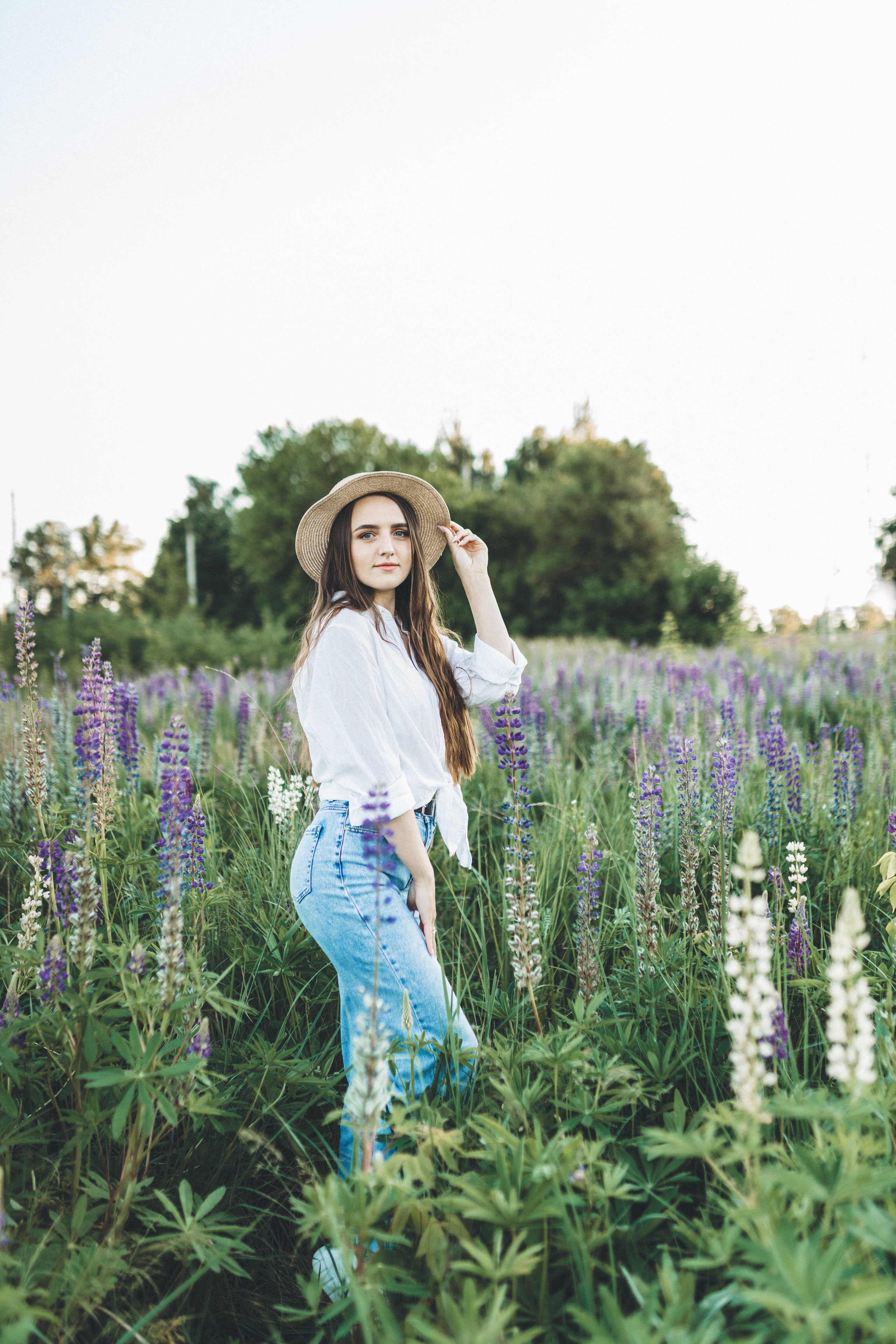 Прогулка по люпиновому полю с Лешей, Кристиной и Мишенькой. Мария Беседина. Фотография о любви