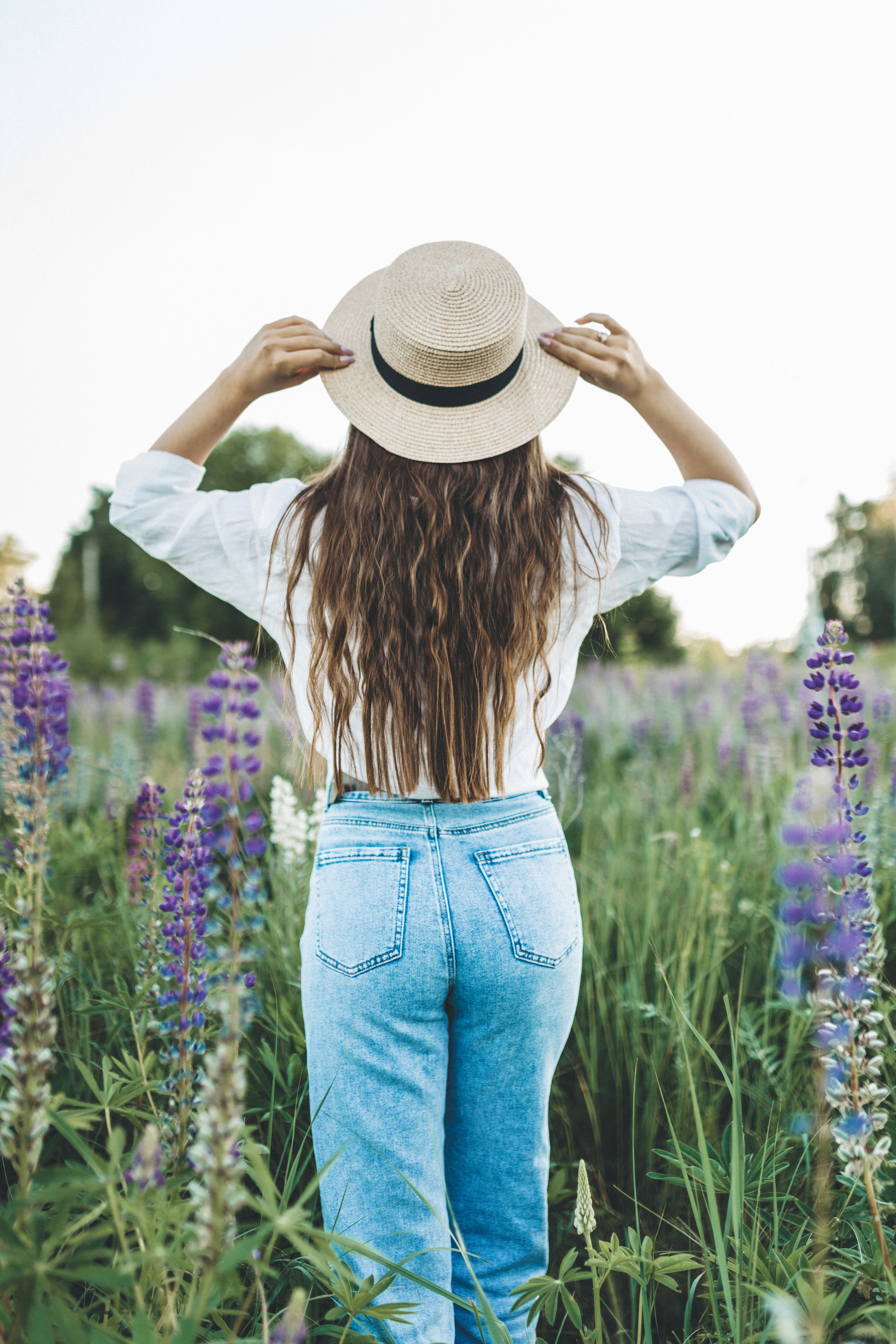 Прогулка по люпиновому полю с Лешей, Кристиной и Мишенькой. Мария Беседина. Фотография о любви