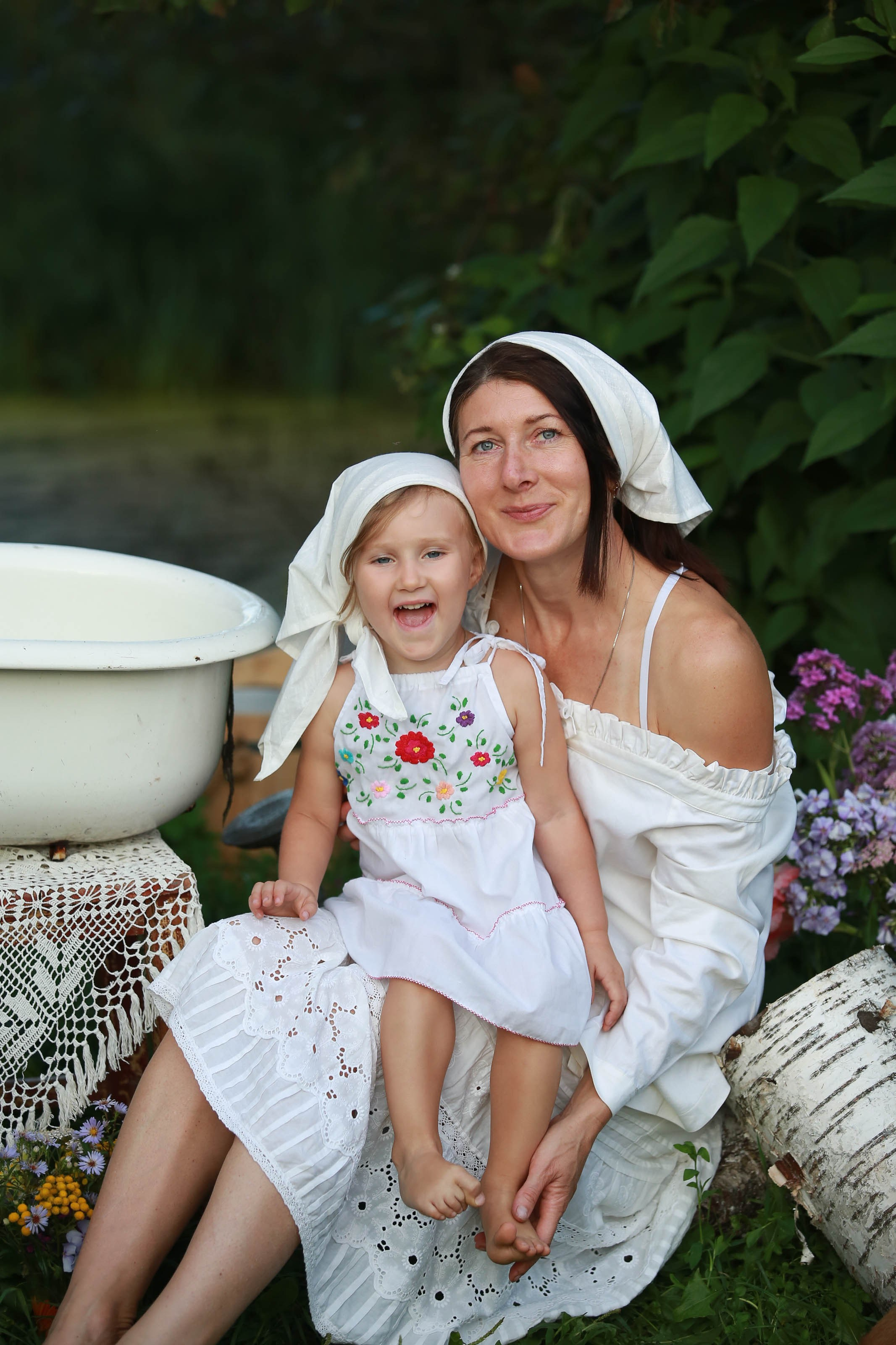 Проект «Ретро стирка на реке». Семейный и детский фотограф в Москве Мария Быкова