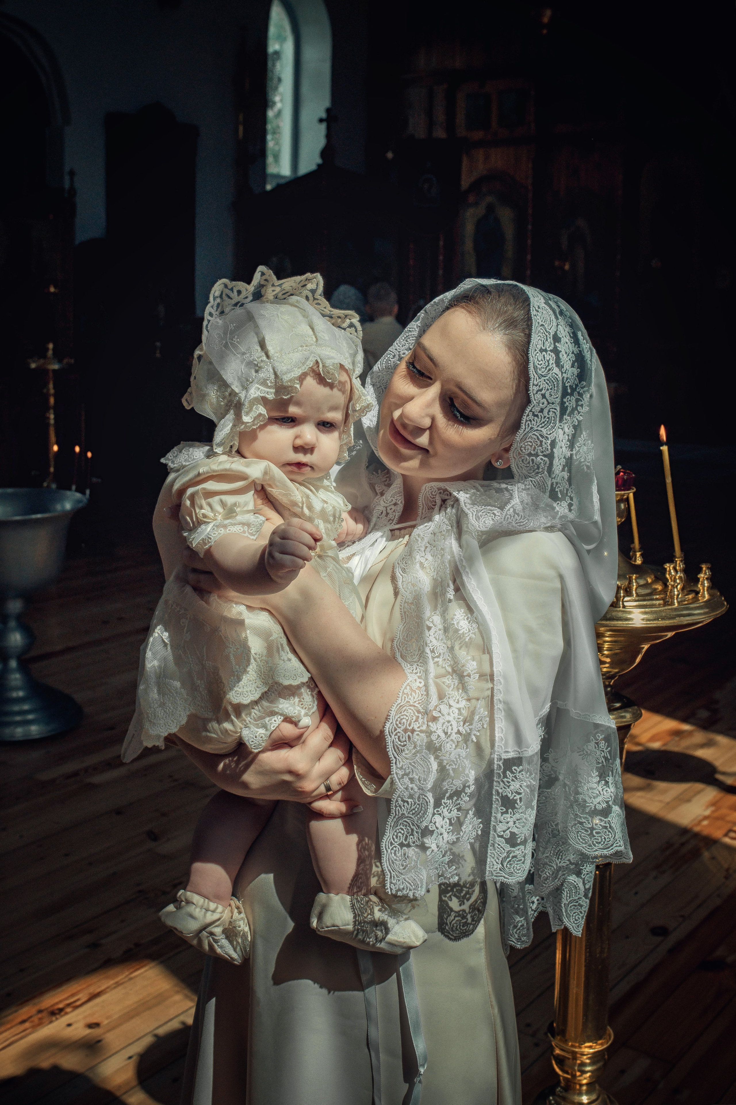 Таинство Крещение Амелии. Храм Николая Чудотворца г. Краснослободск. Церковный, семейный и репортажный фотограф Волгоград, Волжский