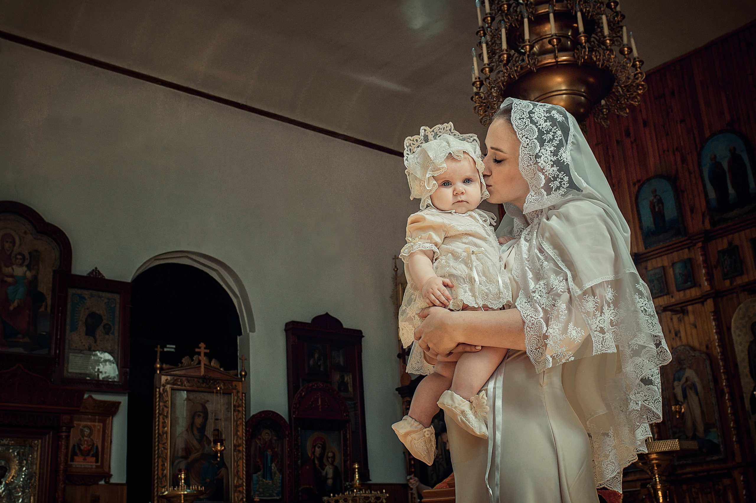 Таинство Крещение Амелии. Храм Николая Чудотворца г. Краснослободск. Церковный, семейный и репортажный фотограф Волгоград, Волжский