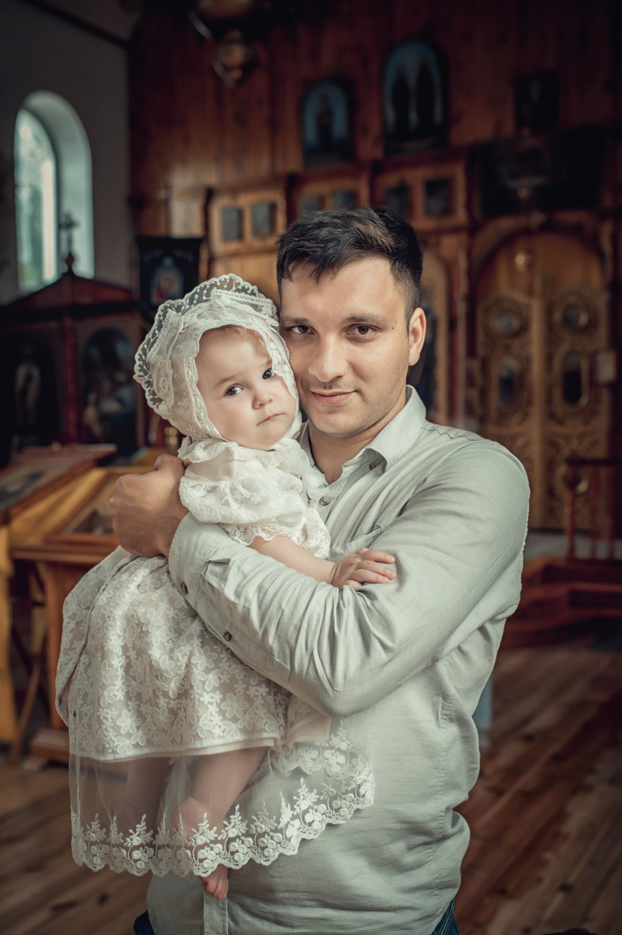 Таинство Крещения Киры. Храм Николая Чудотворца г. Краснослободск. Церковный, семейный и репортажный фотограф Волгоград, Волжский