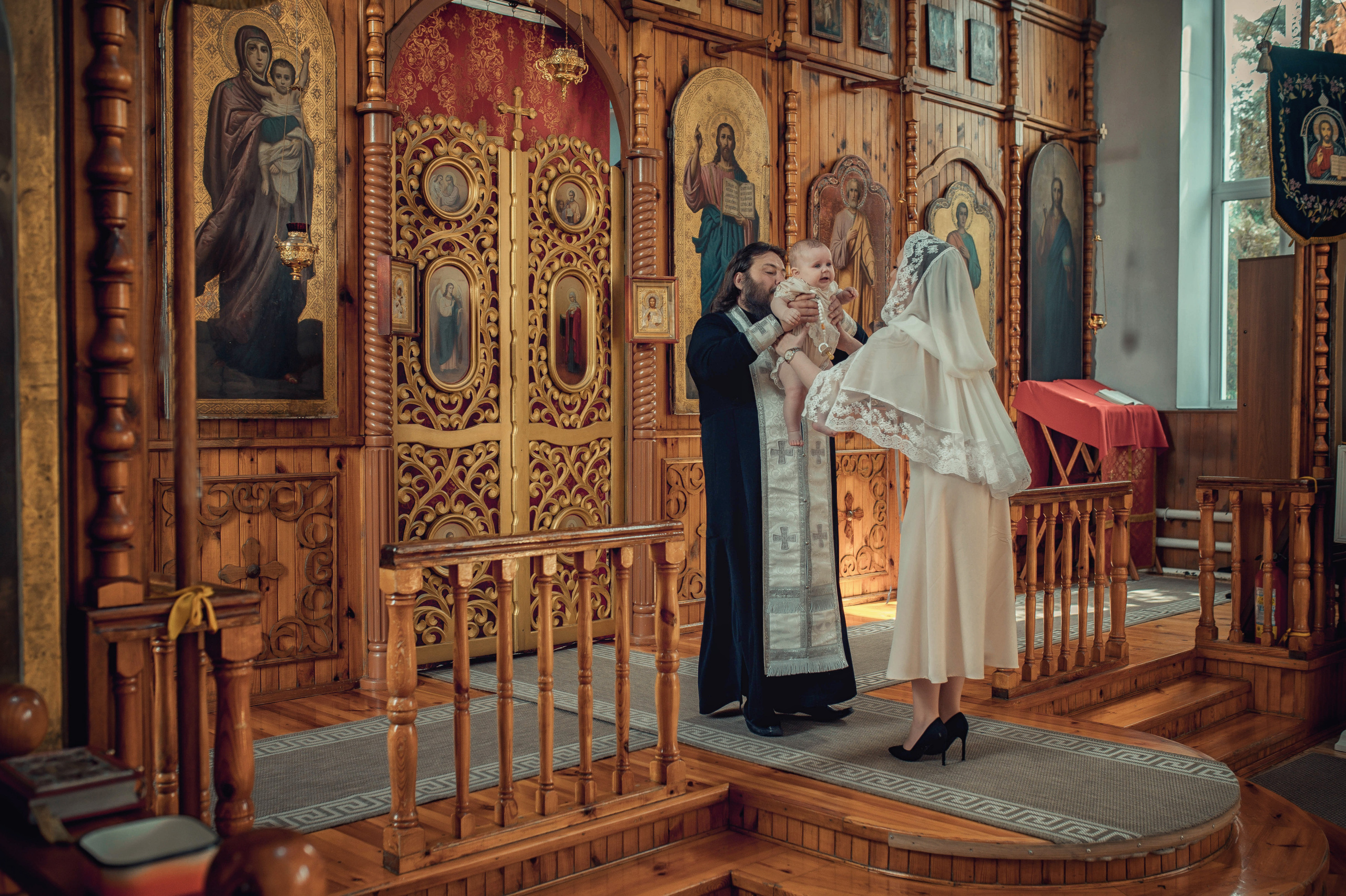 Таинство Крещение Амелии. Храм Николая Чудотворца г. Краснослободск. Церковный, семейный и репортажный фотограф Волгоград, Волжский