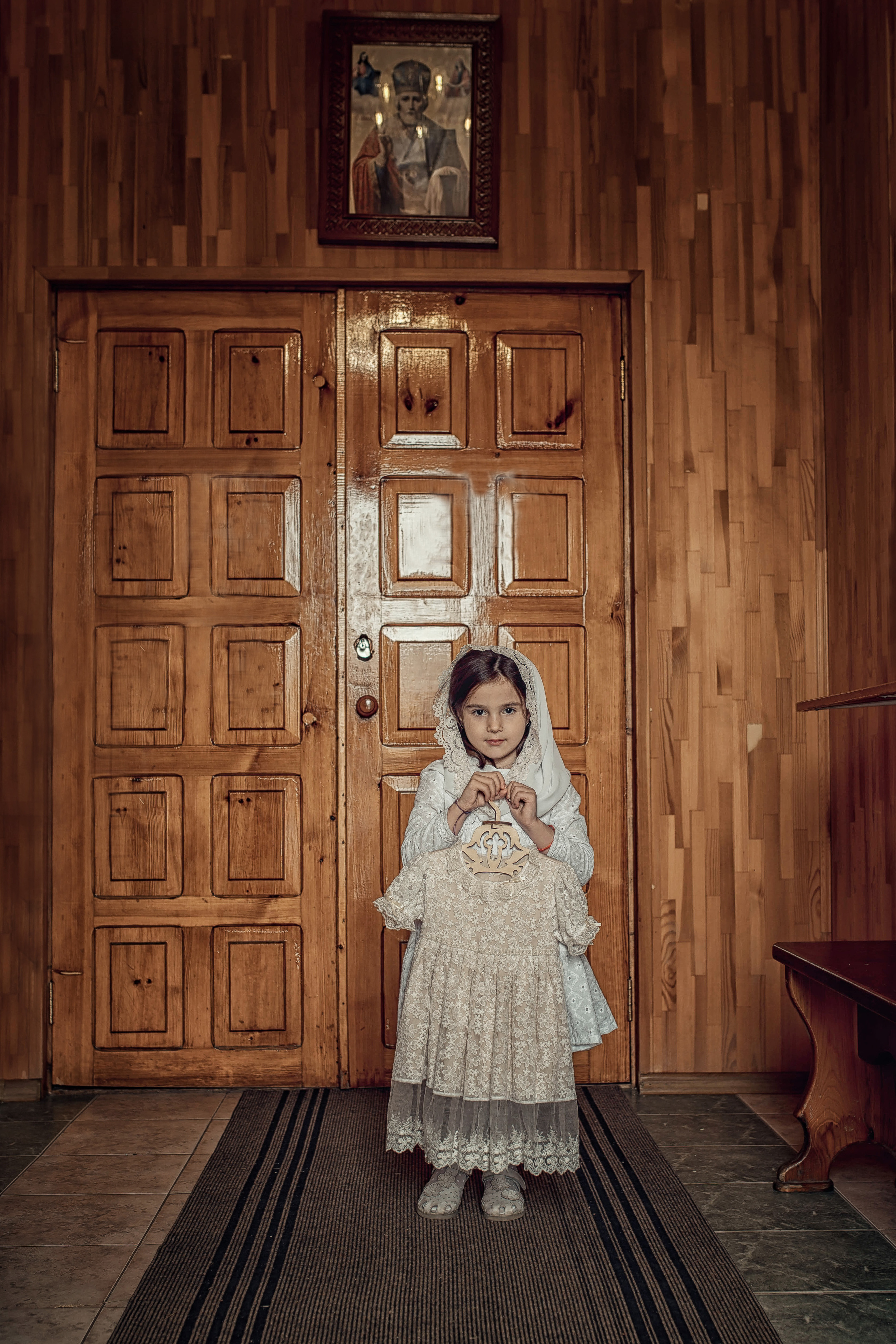 Таинство Крещения Киры. Храм Николая Чудотворца г. Краснослободск. Церковный, семейный и репортажный фотограф Волгоград, Волжский