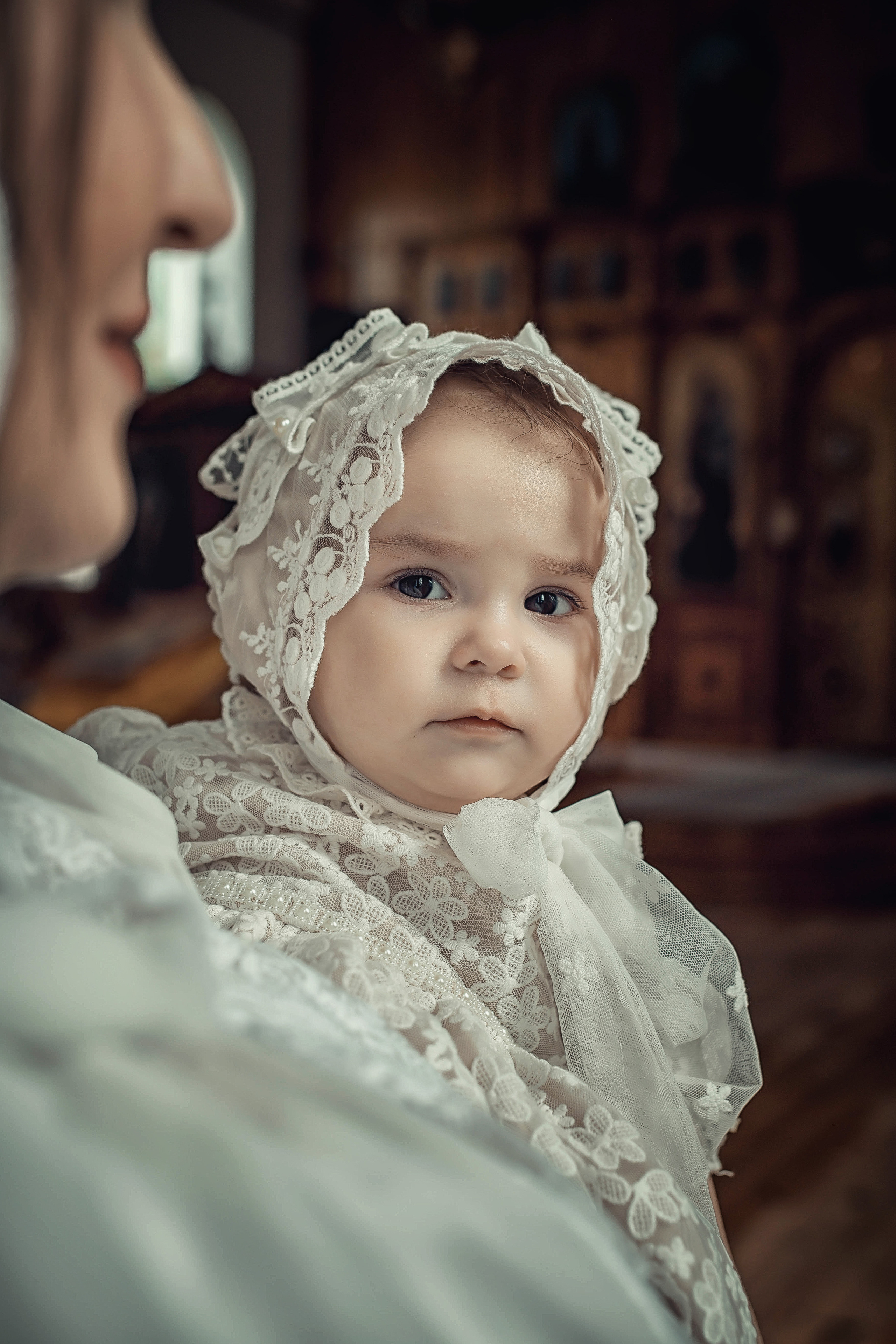 Таинство Крещения Киры. Храм Николая Чудотворца г. Краснослободск. Церковный, семейный и репортажный фотограф Волгоград, Волжский