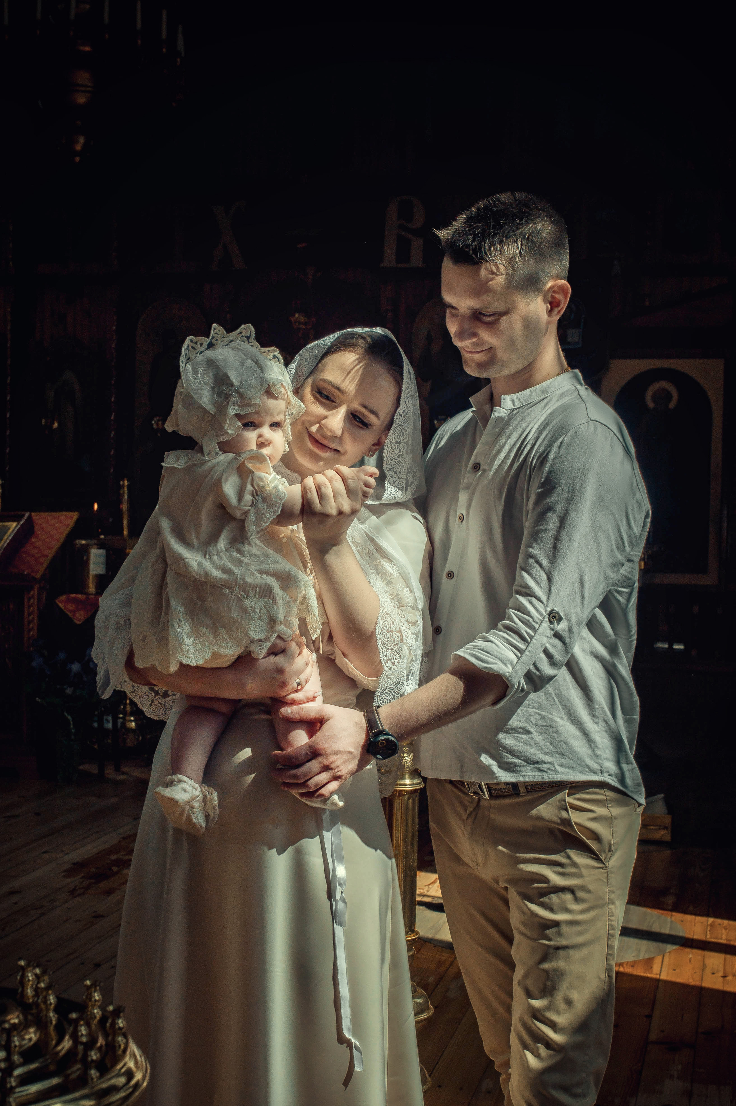 Таинство Крещение Амелии. Храм Николая Чудотворца г. Краснослободск. Церковный, семейный и репортажный фотограф Волгоград, Волжский