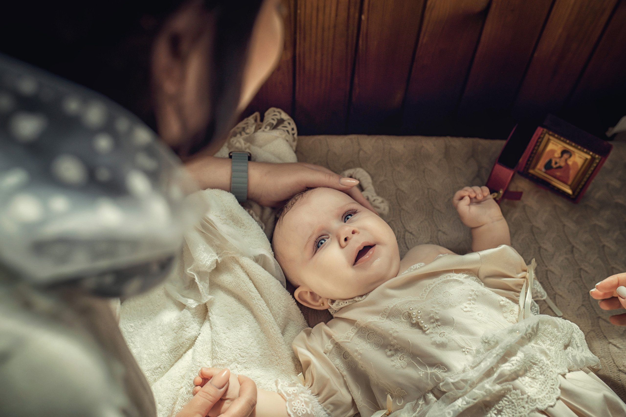 Таинство Крещение Амелии. Храм Николая Чудотворца г. Краснослободск. Церковный, семейный и репортажный фотограф Волгоград, Волжский