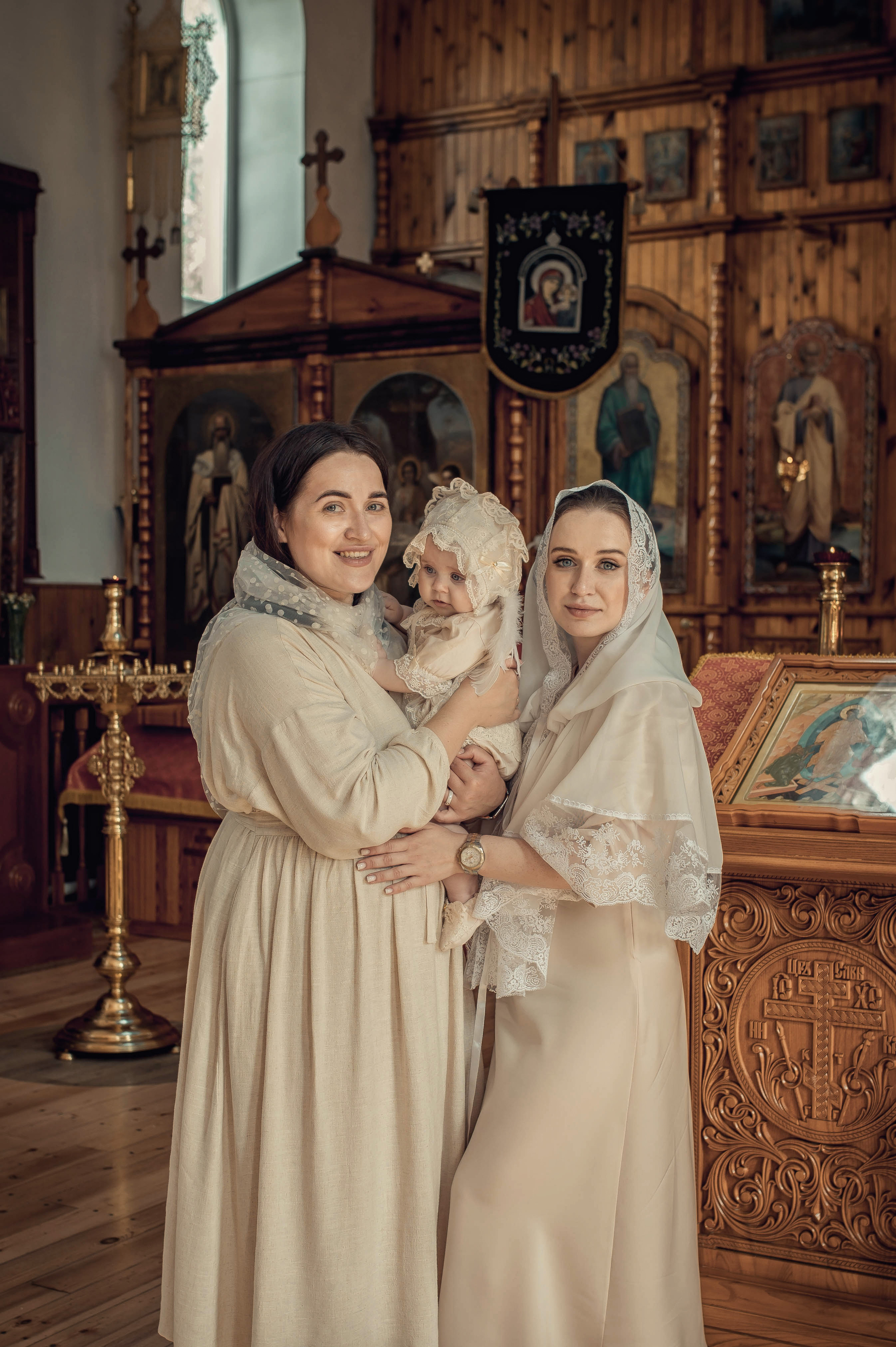 Таинство Крещение Амелии. Храм Николая Чудотворца г. Краснослободск. Церковный, семейный и репортажный фотограф Волгоград, Волжский