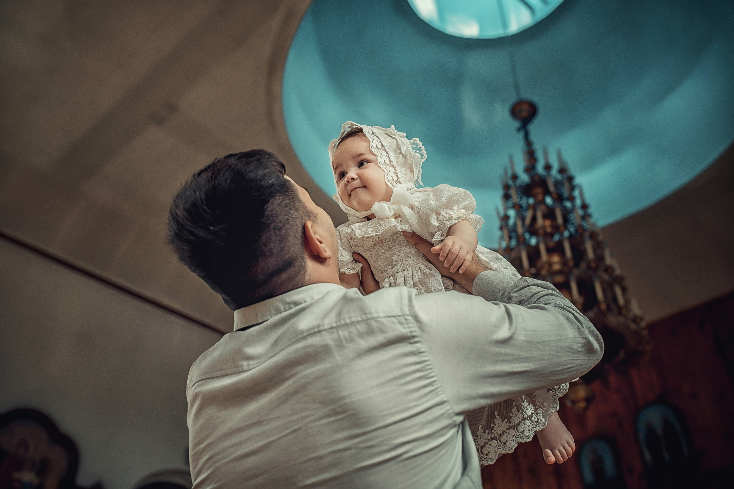 Таинство Крещения Киры. Храм Николая Чудотворца г. Краснослободск. Церковный, семейный и репортажный фотограф Волгоград, Волжский