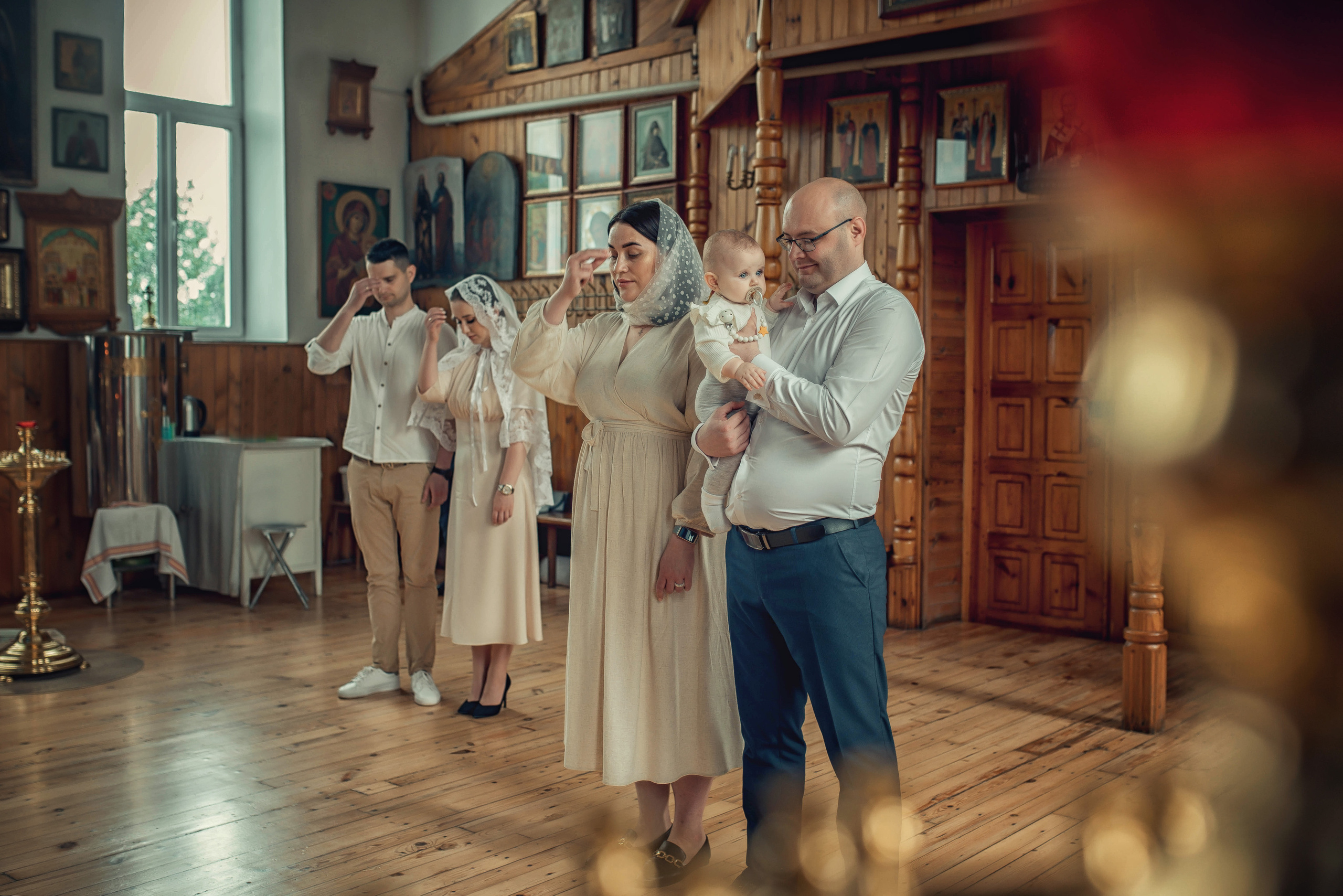 Таинство Крещение Амелии. Храм Николая Чудотворца г. Краснослободск. Церковный, семейный и репортажный фотограф Волгоград, Волжский