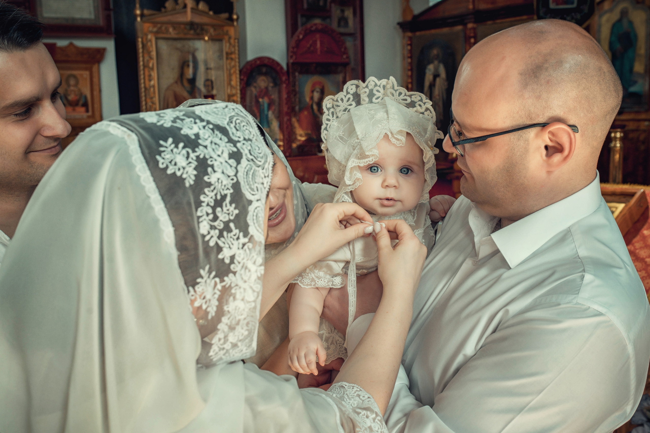 Таинство Крещение Амелии. Храм Николая Чудотворца г. Краснослободск. Церковный, семейный и репортажный фотограф Волгоград, Волжский