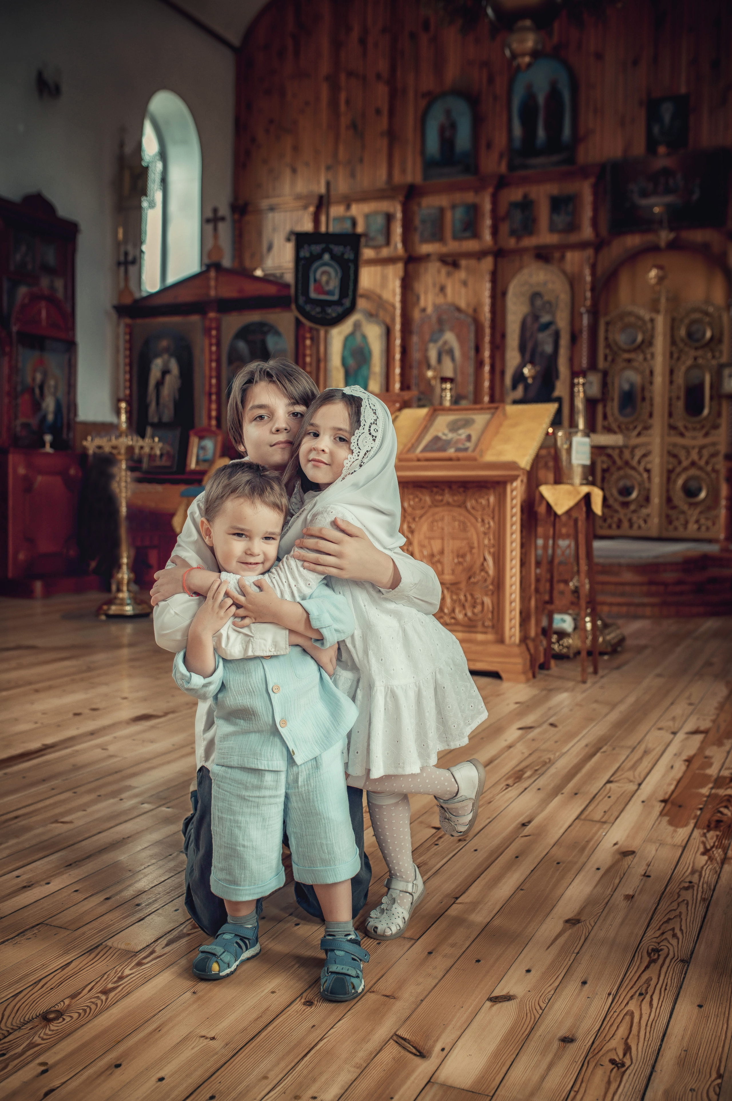 Таинство Крещения Киры. Храм Николая Чудотворца г. Краснослободск. Церковный, семейный и репортажный фотограф Волгоград, Волжский