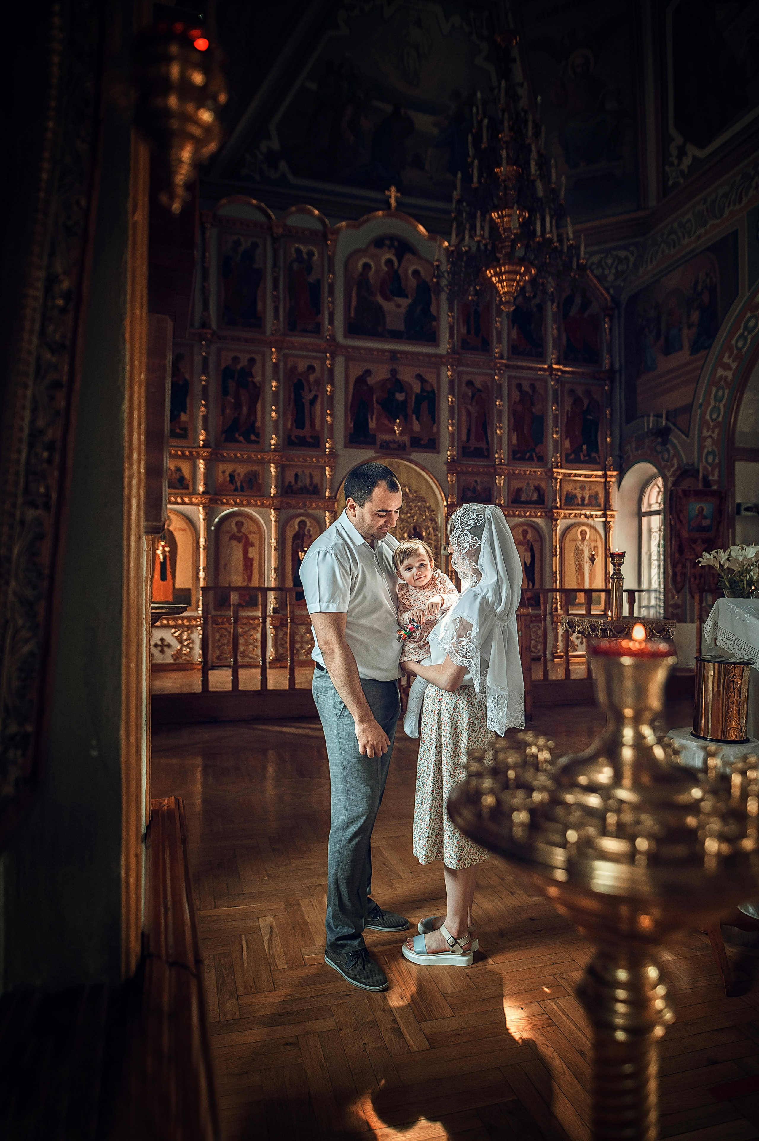 Таинство Крещения Марии. Храм Николая Чудотворца г. Волгоград. Церковный, семейный и репортажный фотограф Волгоград, Волжский