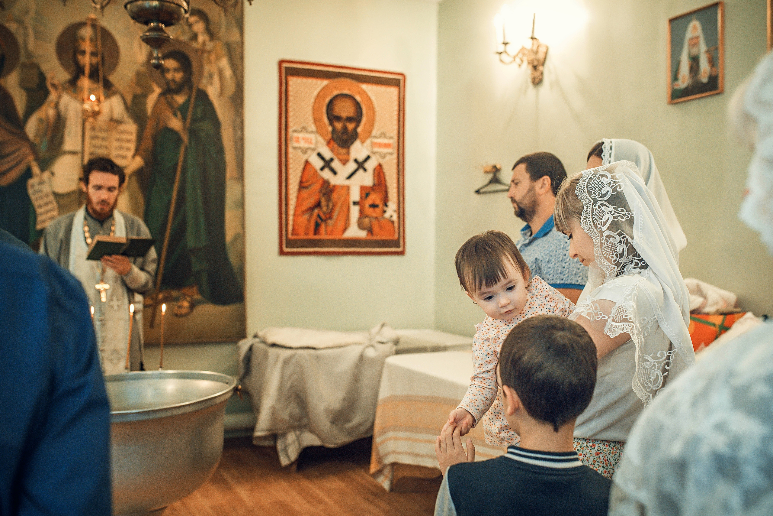 Таинство Крещения Марии. Храм Николая Чудотворца г. Волгоград. Церковный, семейный и репортажный фотограф Волгоград, Волжский