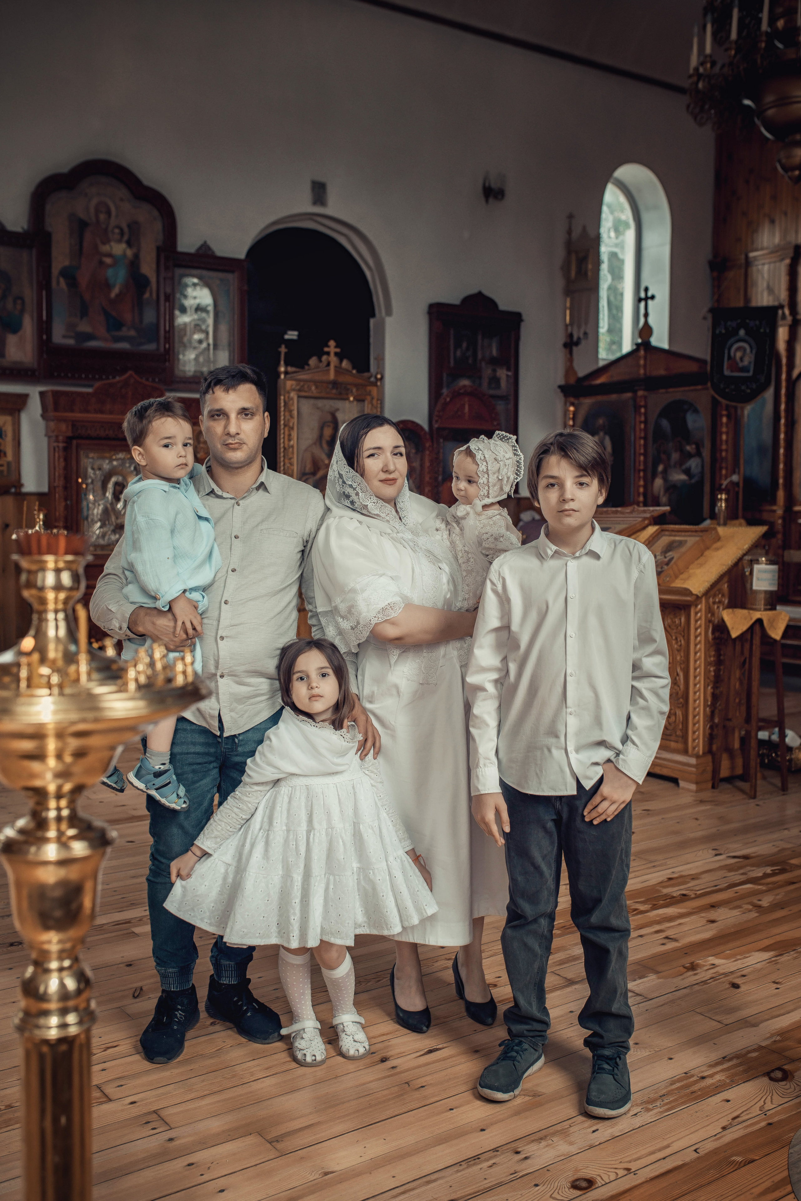 Таинство Крещения Киры. Храм Николая Чудотворца г. Краснослободск. Церковный, семейный и репортажный фотограф Волгоград, Волжский