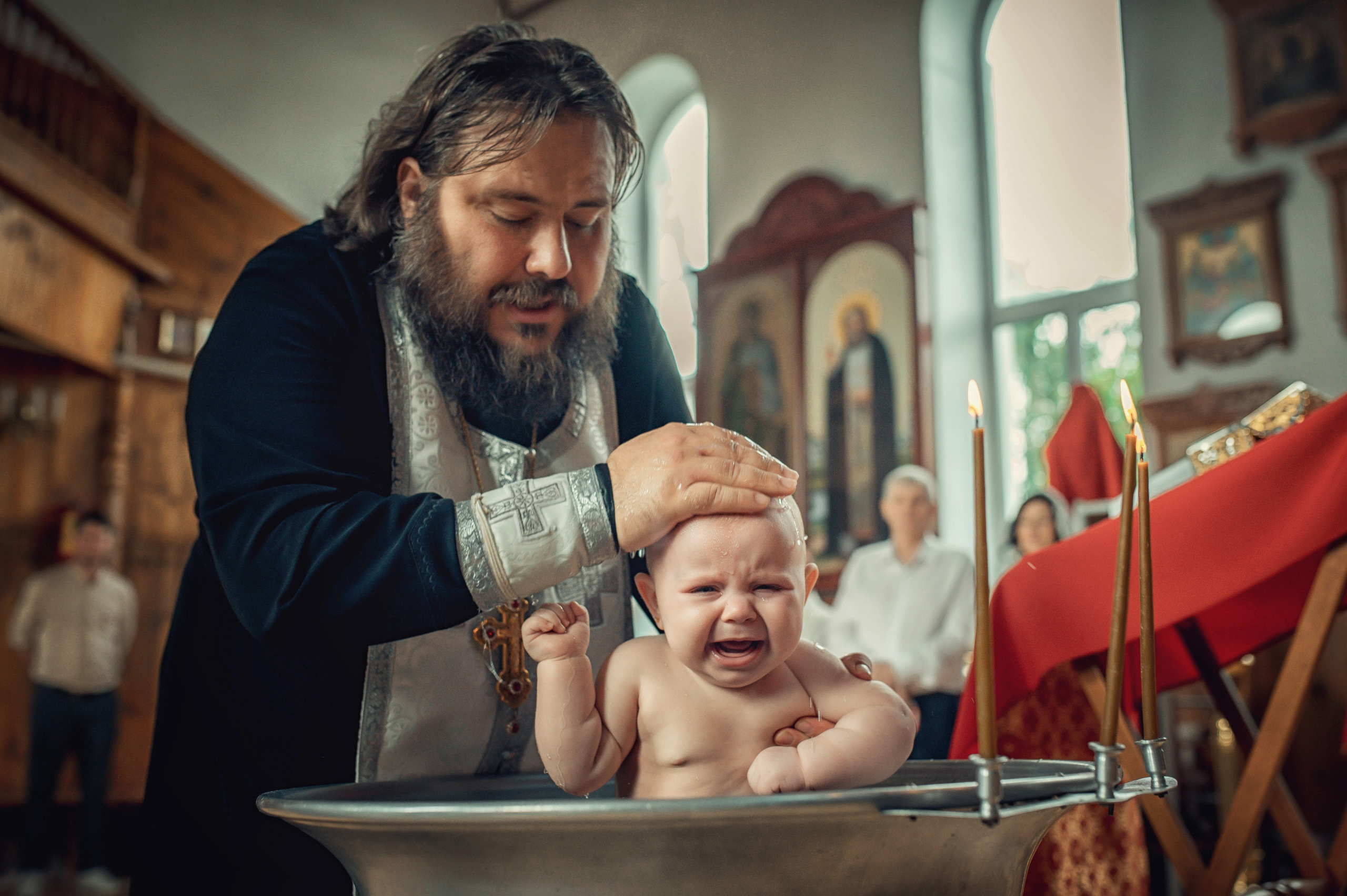 Таинство Крещение Амелии. Храм Николая Чудотворца г. Краснослободск. Церковный, семейный и репортажный фотограф Волгоград, Волжский