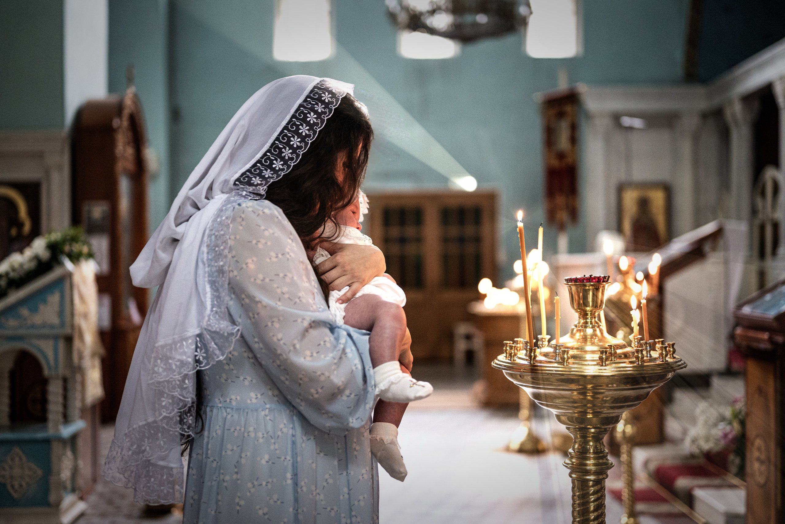 Крещение Анна. Семейный и детский фотограф Москва