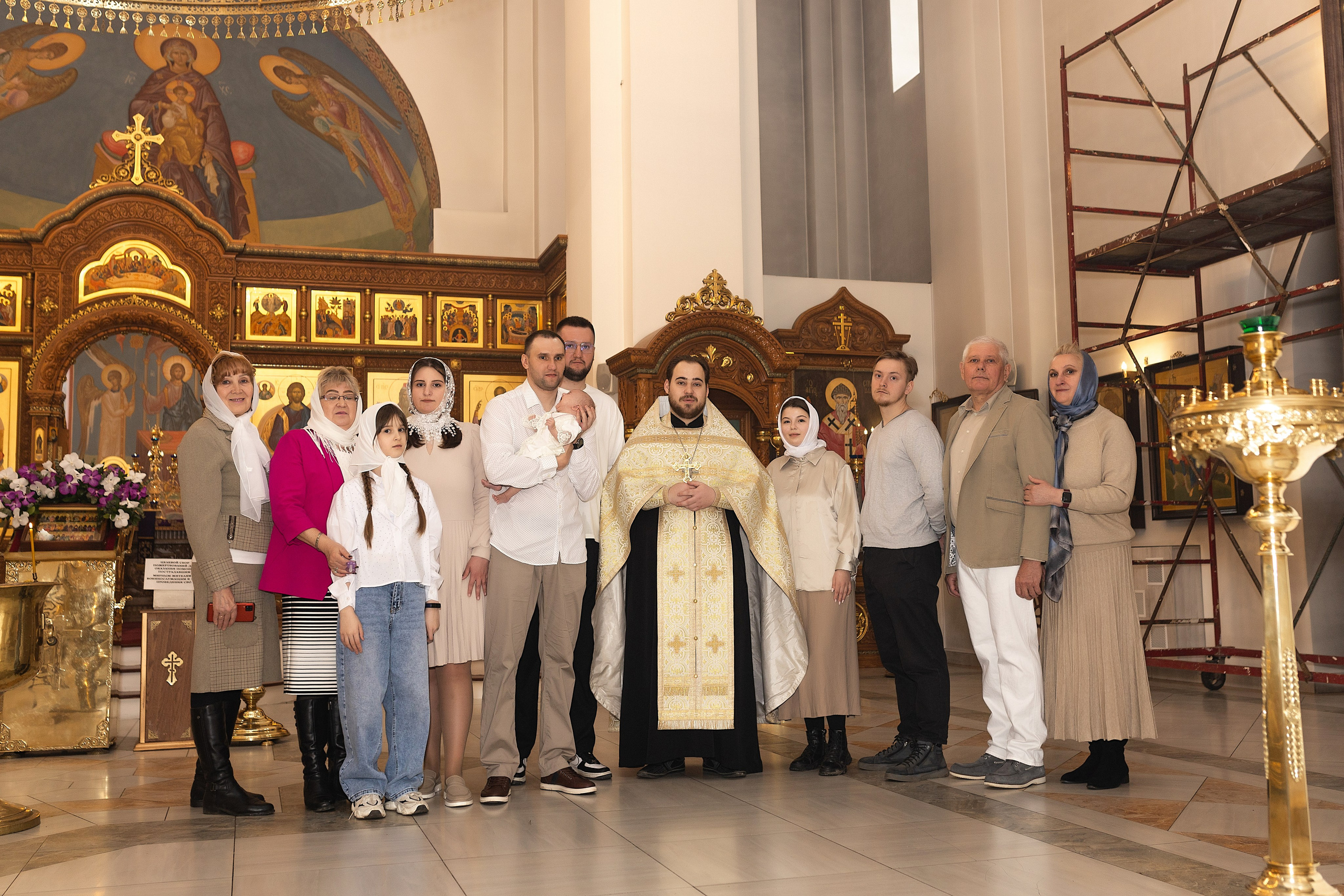 Таинство крещения Алисы. Фотограф в Железнодорожном и Балашихе